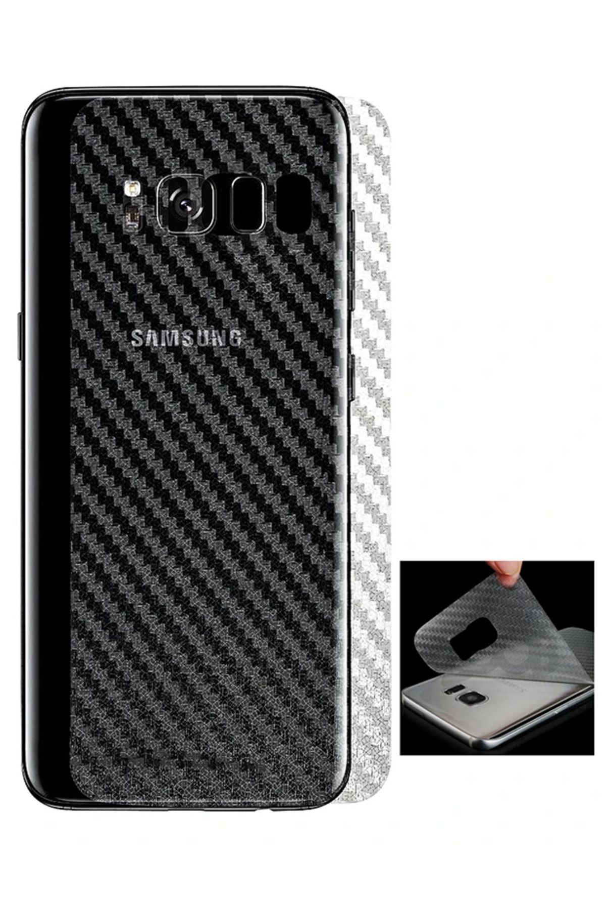 LaCend Ally Galaxy S8 Plus Arka Şefaf Arka Koruma Bandı-(5775) - LC8421-8203