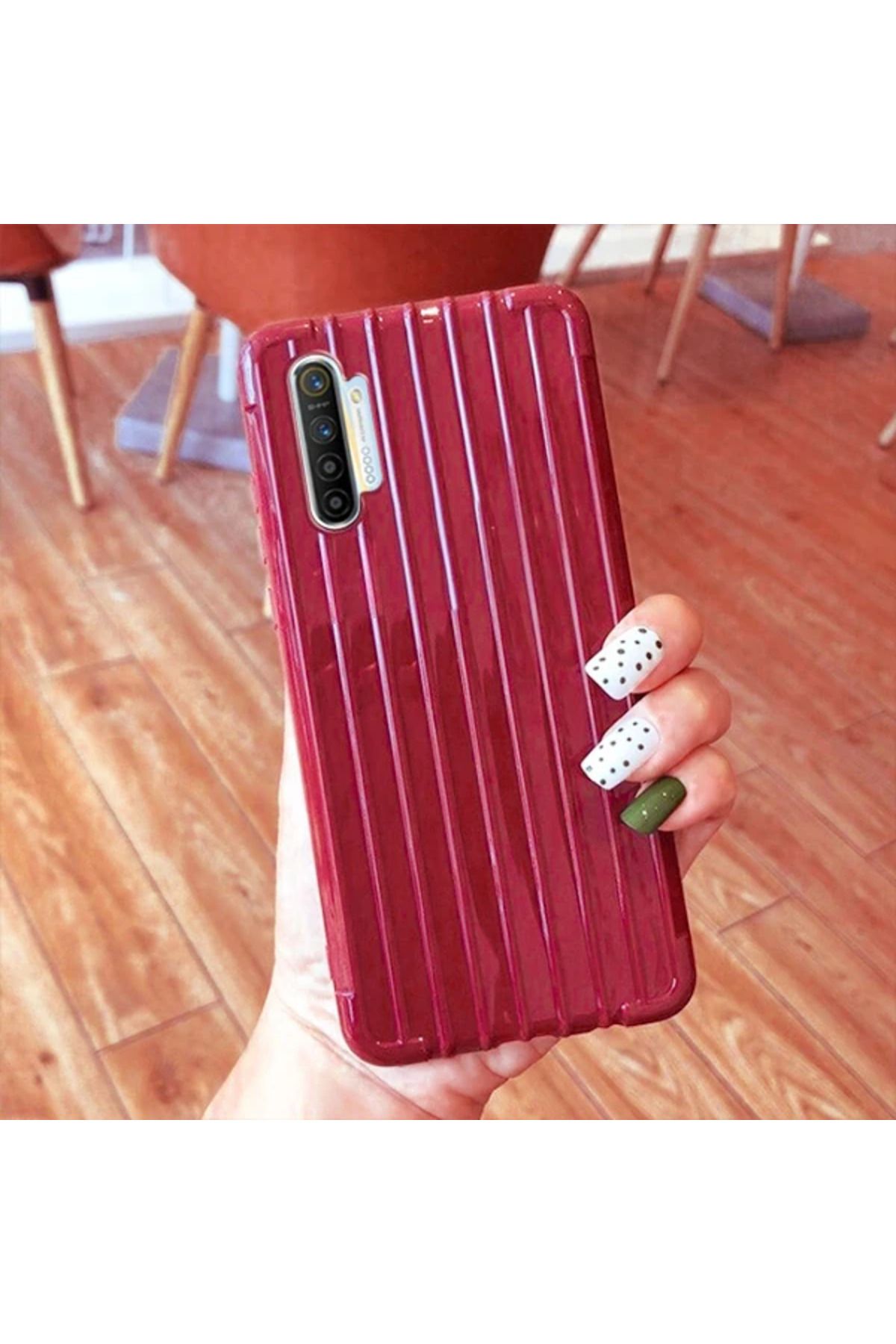 Marsilyan Ally Oppo Realme XT/X2 Trunk Lines ince Soft Silikon Kılıf-(5775) - MCT5054-2770