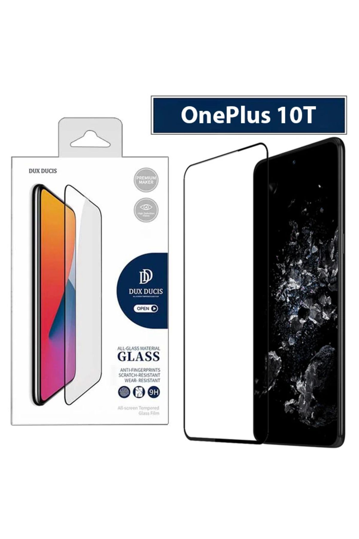 Marsilyan Dux Ducis OnePlus 10T Full Kaplama Cam Ekran Koruyucu-(5775) - MCT1620-8635