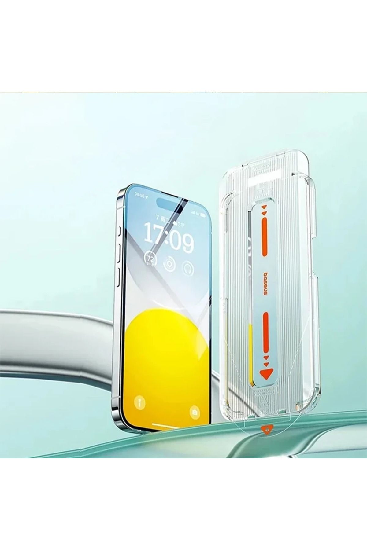 mudikonsept Crystal iPhone 15 Plus Full Koruma Eye-Protection Tempered Cam Ekran Koruyucu-(5775) - MDE1903-4944