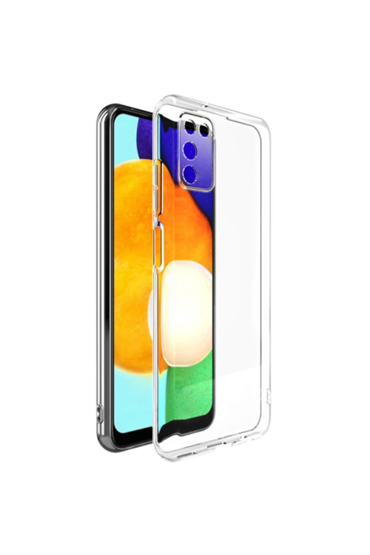 mycarmella Ally SM Galaxy A03S Kılıf Kamera Korumalı Ultra İnce Şeffaf Silikon Kılıf-(57 - VHT6257-2883
