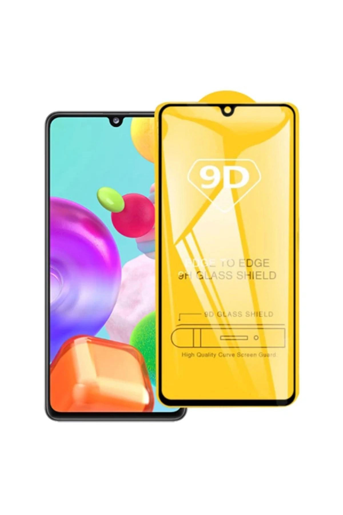 LaCend ALLY SM Galaxy A41 9D Full Glue Tempered Cam Ekran Koruyucu-(5775) - LC3628-1406