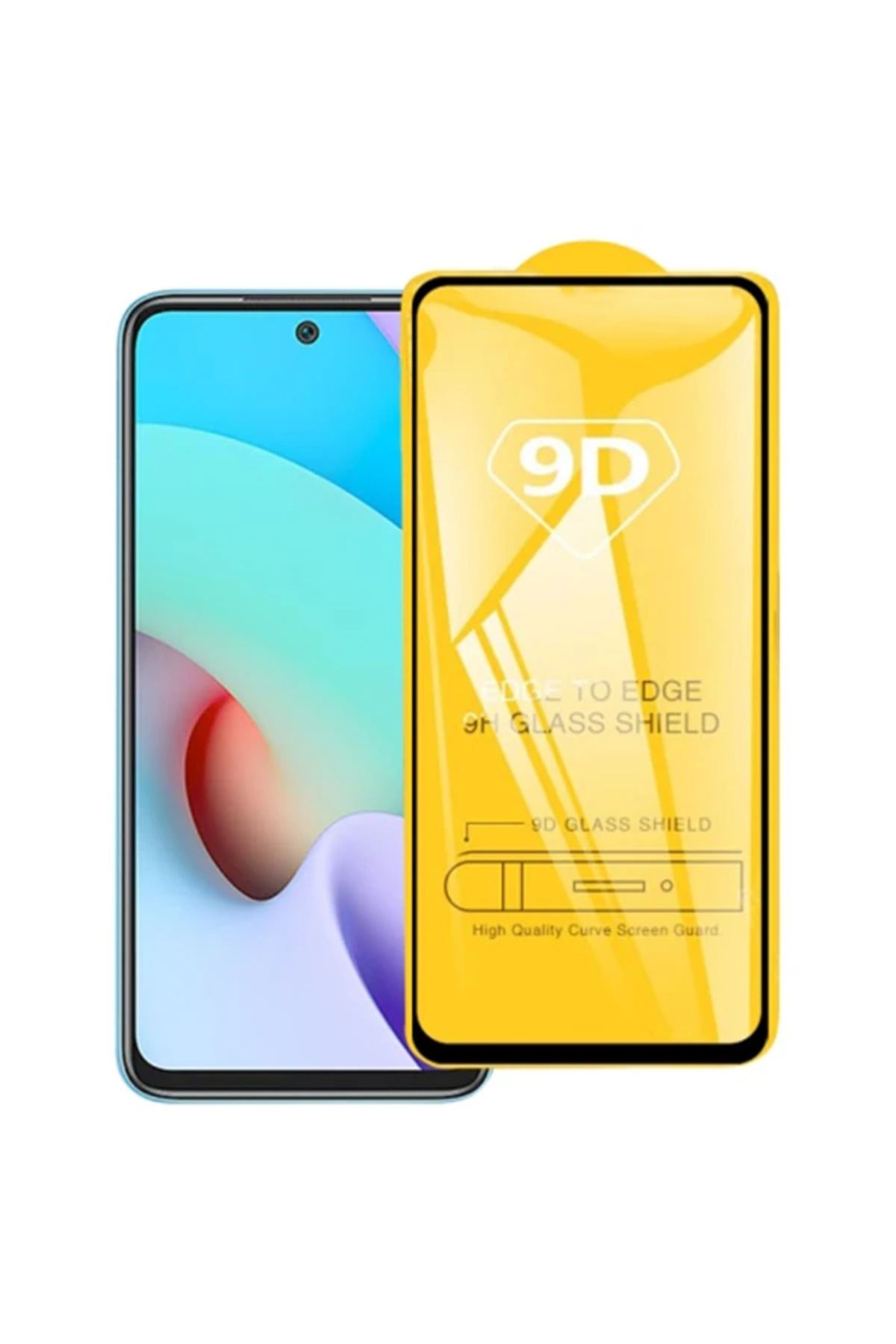 Marsilyan Ally Xiaomi Redmi 10 -Note 10 Full Glue-Tempered Cam Ekran Koruyucu-(5775) - MCT5006-2461