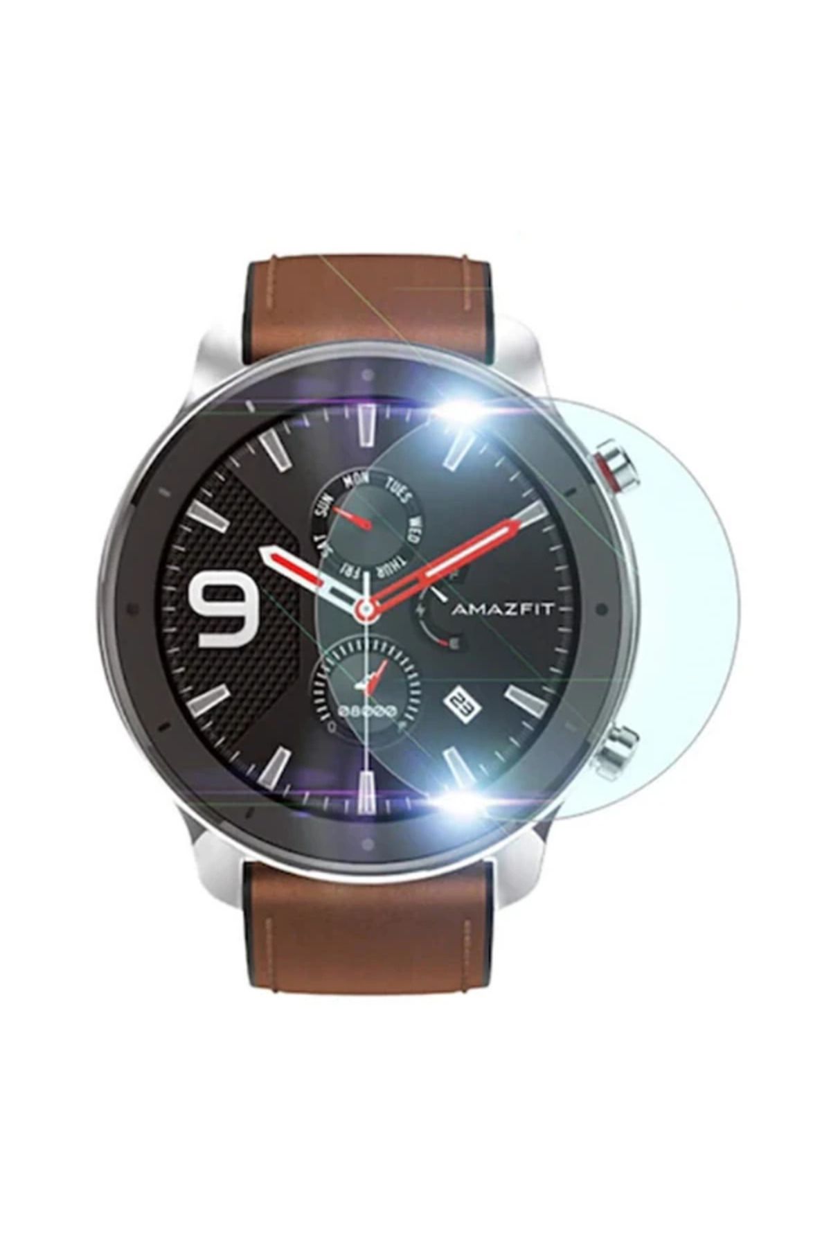 ONE Amazfit GTR 42mm Tempered Cam Ekran Koruyucu-(5775) - CDY2038-3349