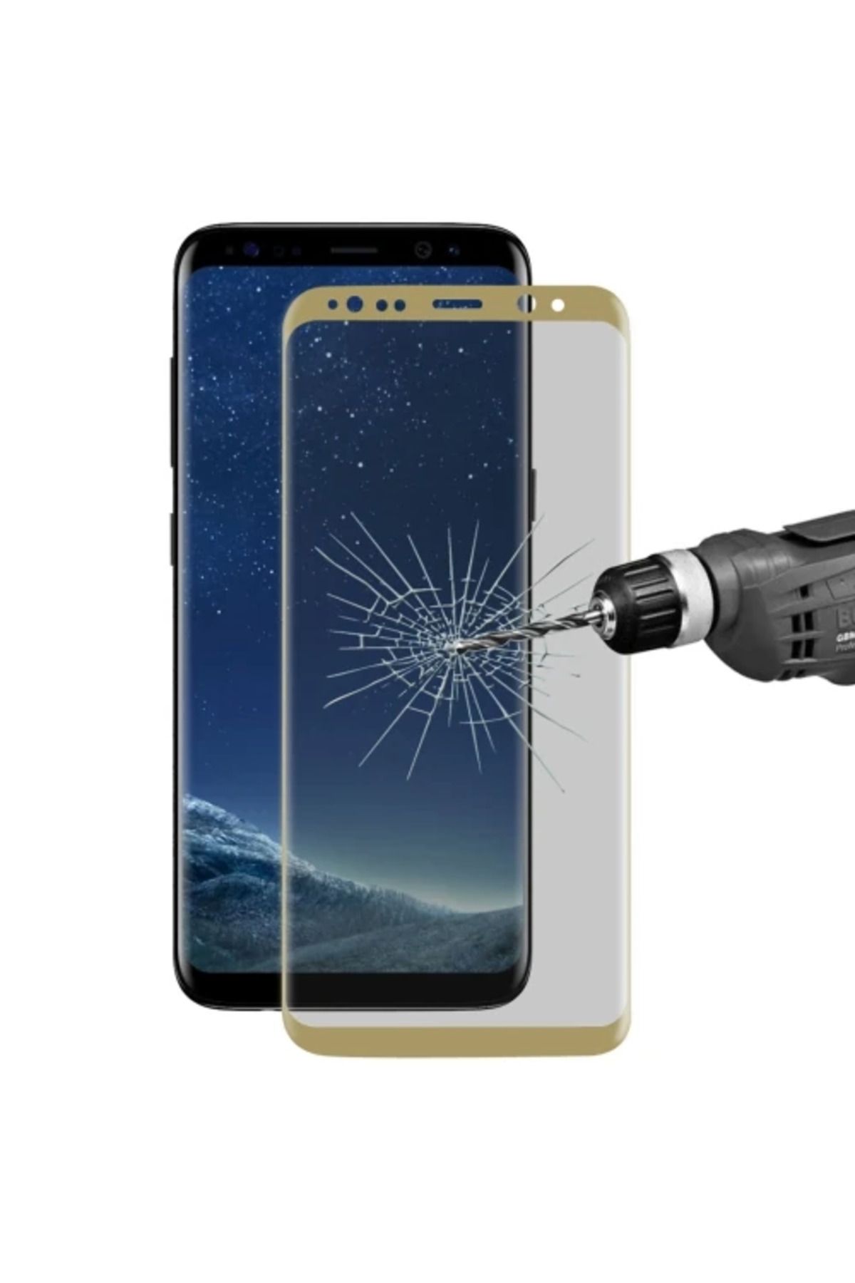 gizmurstore Ally Samsung Galaxy S8+ Plus İçin Privacy Gizlilik Kavisli Full Kırılmaz Cam Ekr - GMS7791-3678