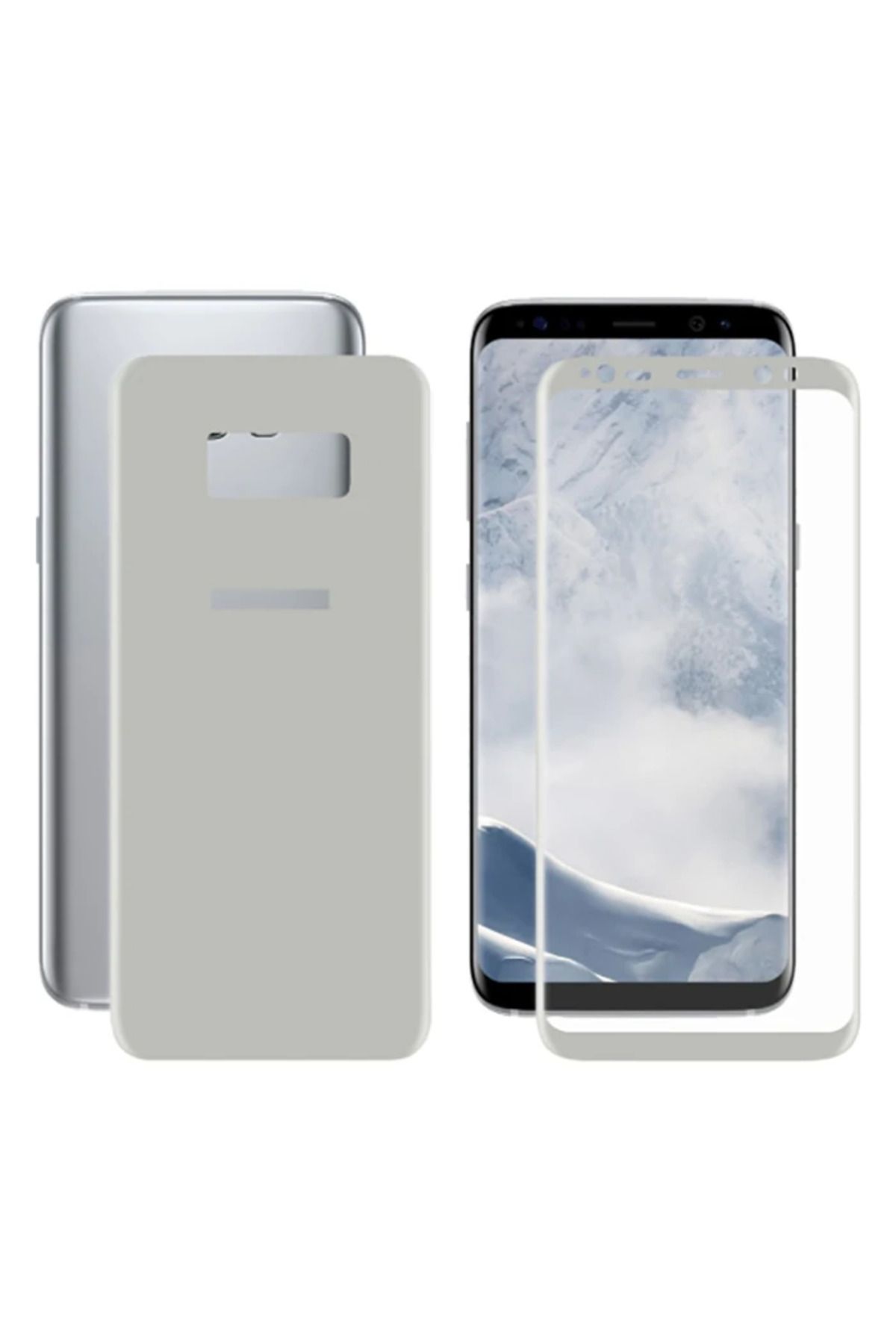 demila Samsung Galaxy S8+ Plus İçin Kavisli Full Ön Arka Cam Koruyucu-(5775) - MLA8446-9891