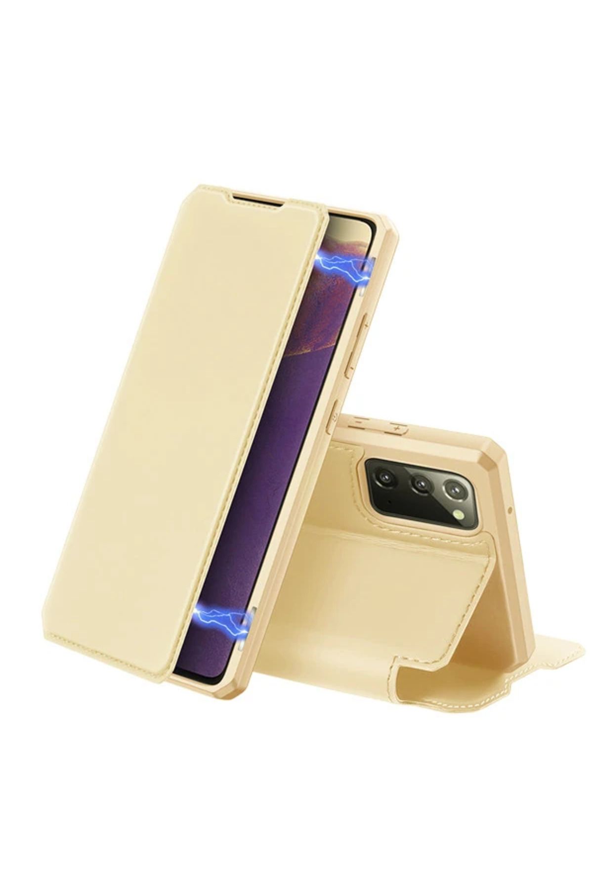 demila DUX DUCİS SM Galaxy Note 20 Kılıf Kapaklı Flip Cover Kılıf Skin Pro Series Kı - MLA6277-7456
