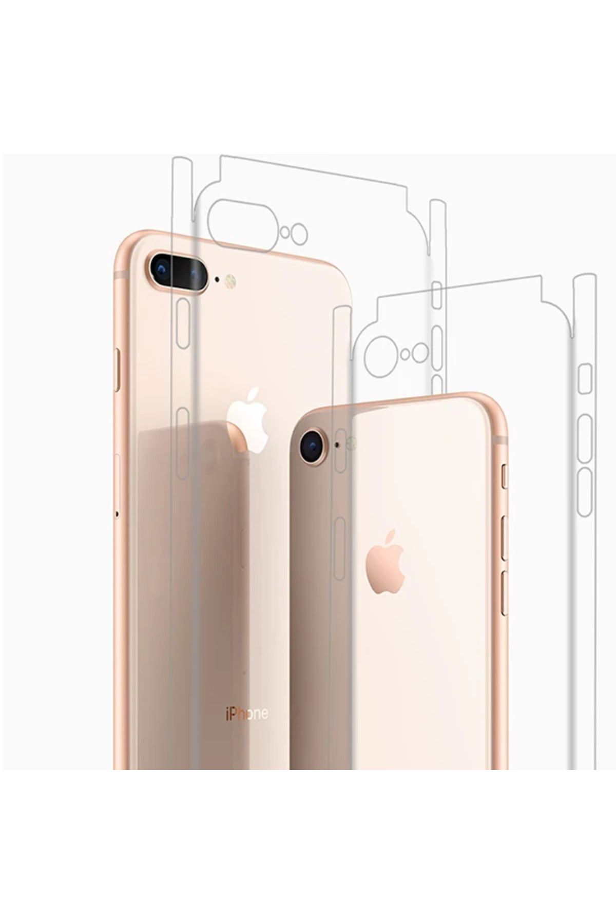 LaCend iPhone SE3-SE2 İPhone 8-7 Hidrojel Hayalet Arka Tam Kaplama Film-(5775) - LC8828-3292