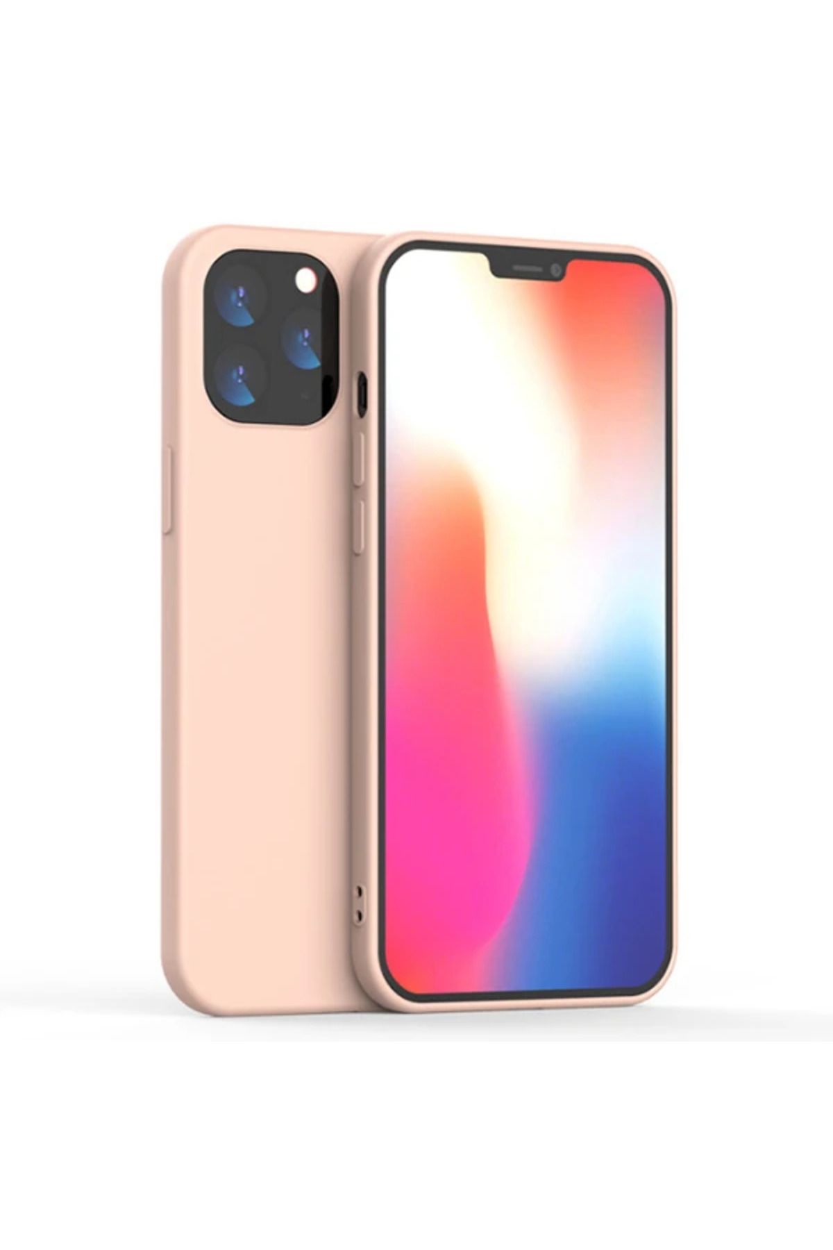 Marsilyan iPhone 12 Mini 5.4 Lansman Kılıf İçi Kadife Soft Silikon Kılıf-(5775) - MCT6018-6520