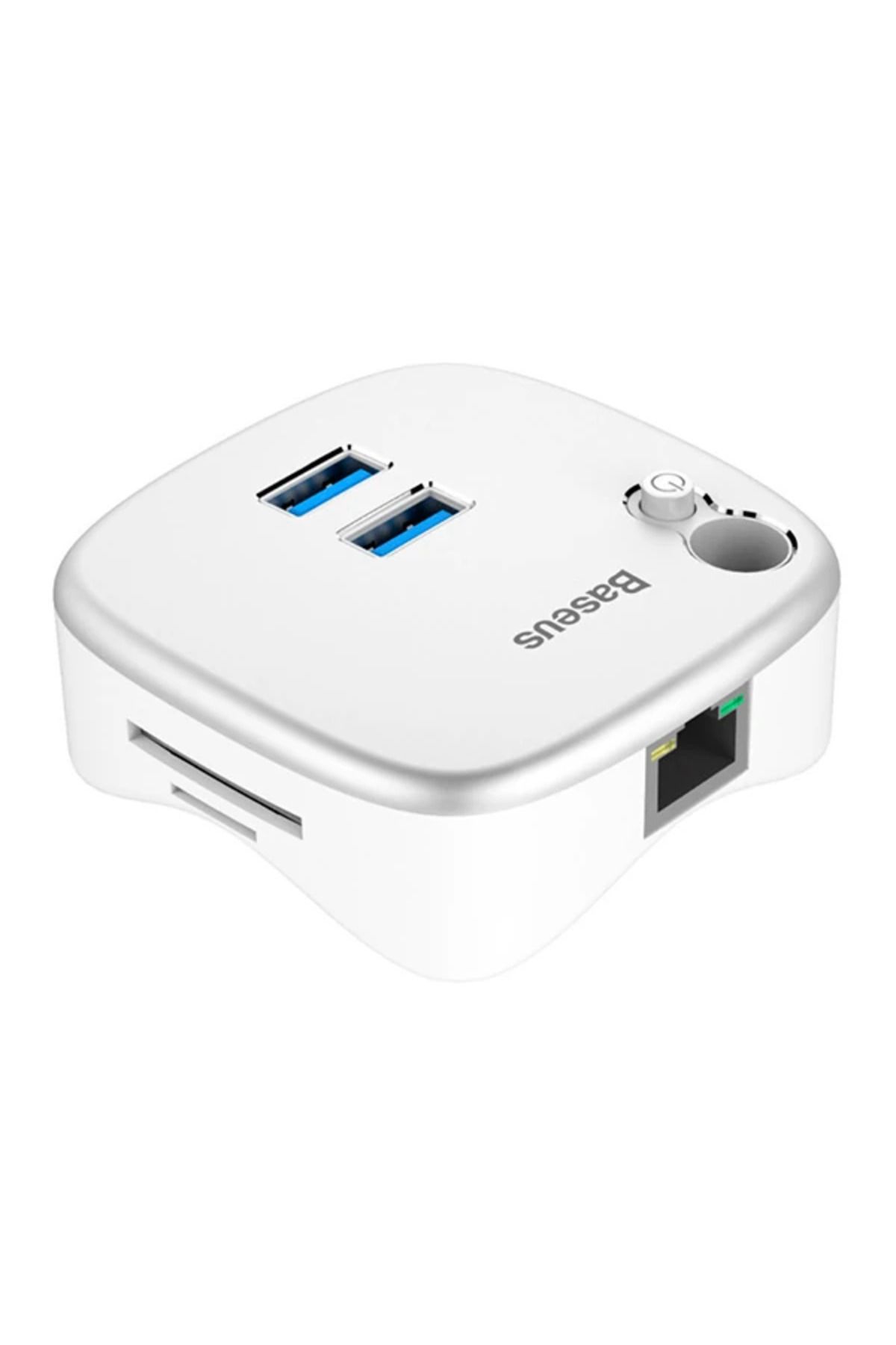 mudikonsept Çok Fonsiyonlu Notebook Adaptörü Hub Dual USB 3.0 RJ45 TF/SD-(5775) - MDE4051-3680