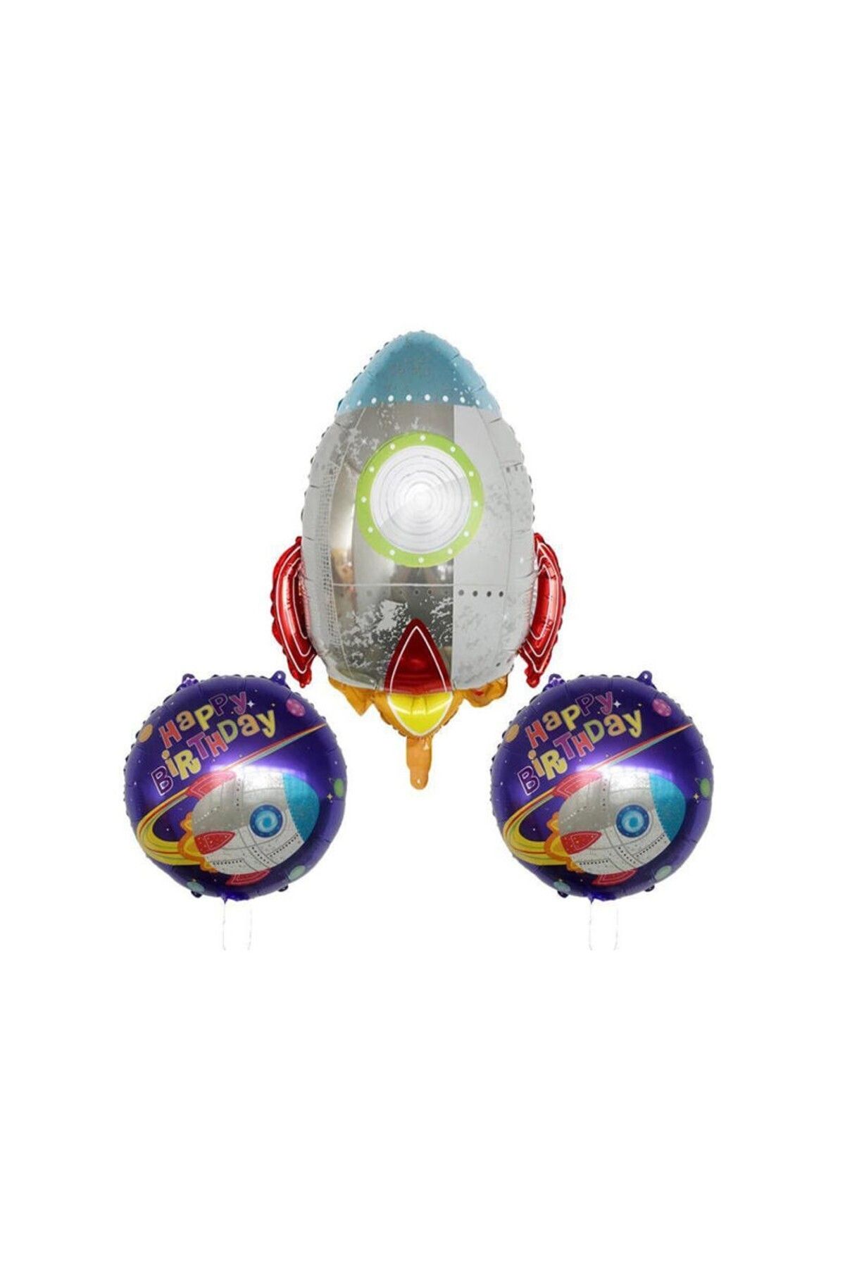 teknotrust 3’lü Renkli Folyo Balon Seti, Eğlence ve Kutlama İçin Harika Seçenek