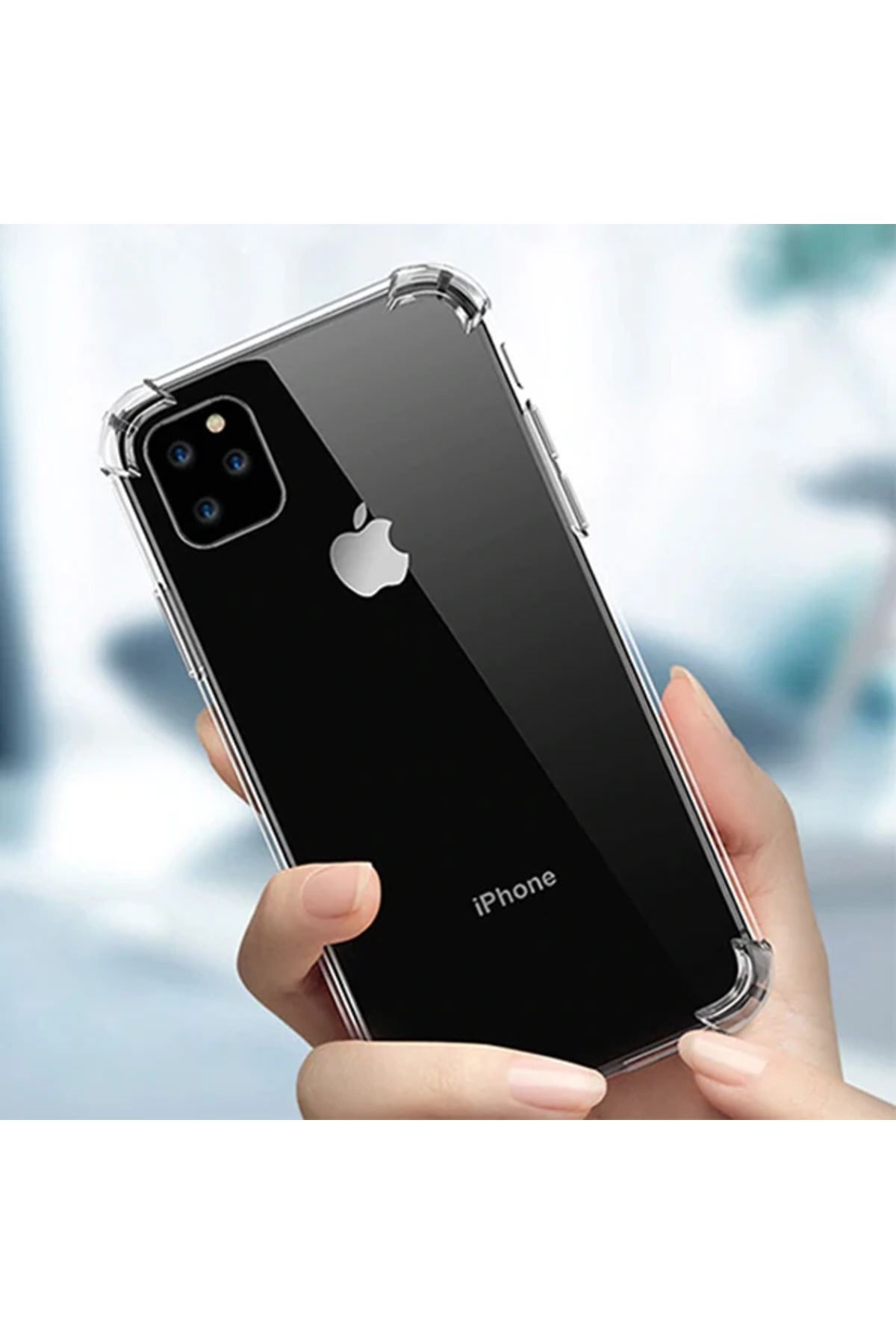 Marsilyan İPhone 11 Anti-Drop Darbe Emici Silikon Kılıf-(5775) - MCT8609-6094