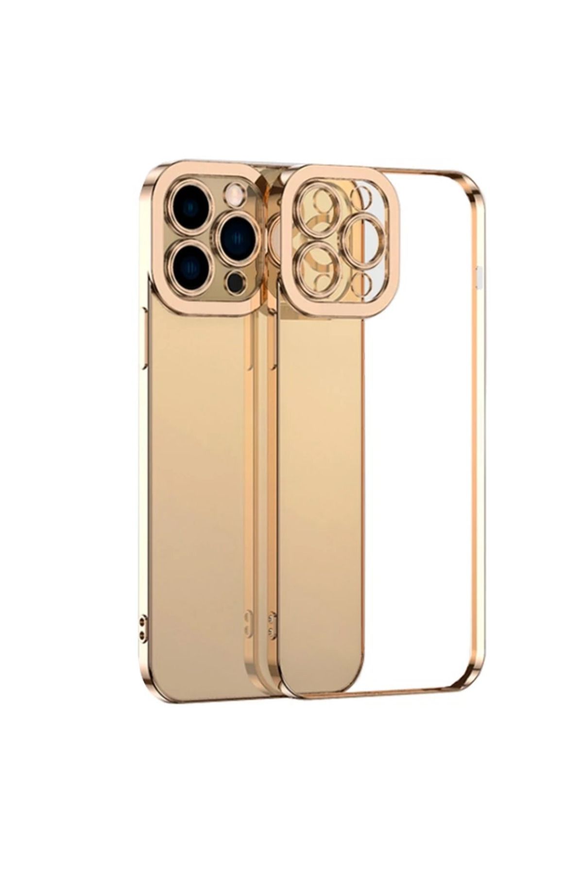 demila ALLY Fashion Series iPhone 12 Pro Max Kılıf Renkli Kenar Lazer Çerçeveli Silikon - MLA8473-1965