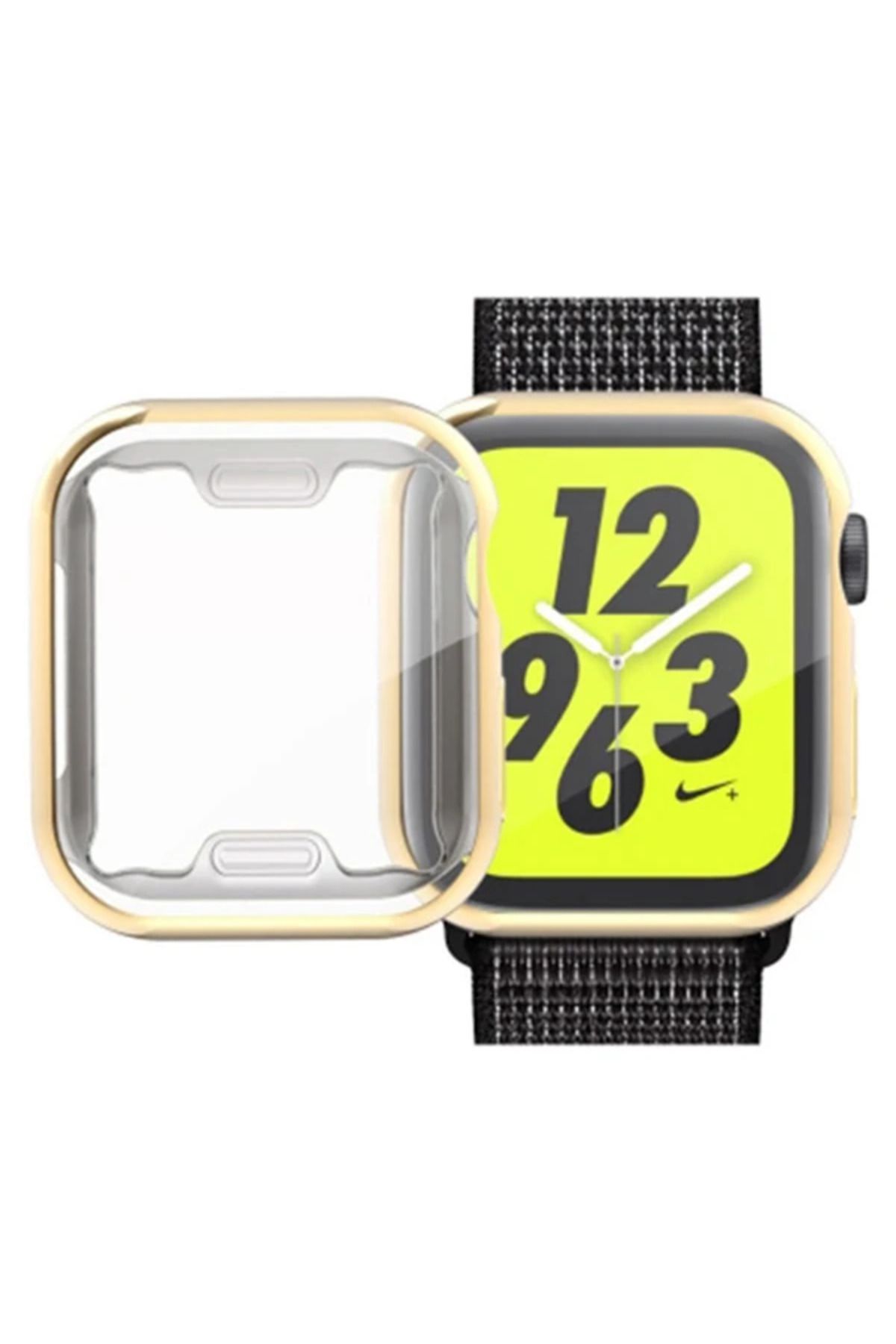 Marsilyan Ally Apple İWatch 40mm 360 Koruma Ultra Slim Silikon Kılıf-(5775) - MCT3915-7859