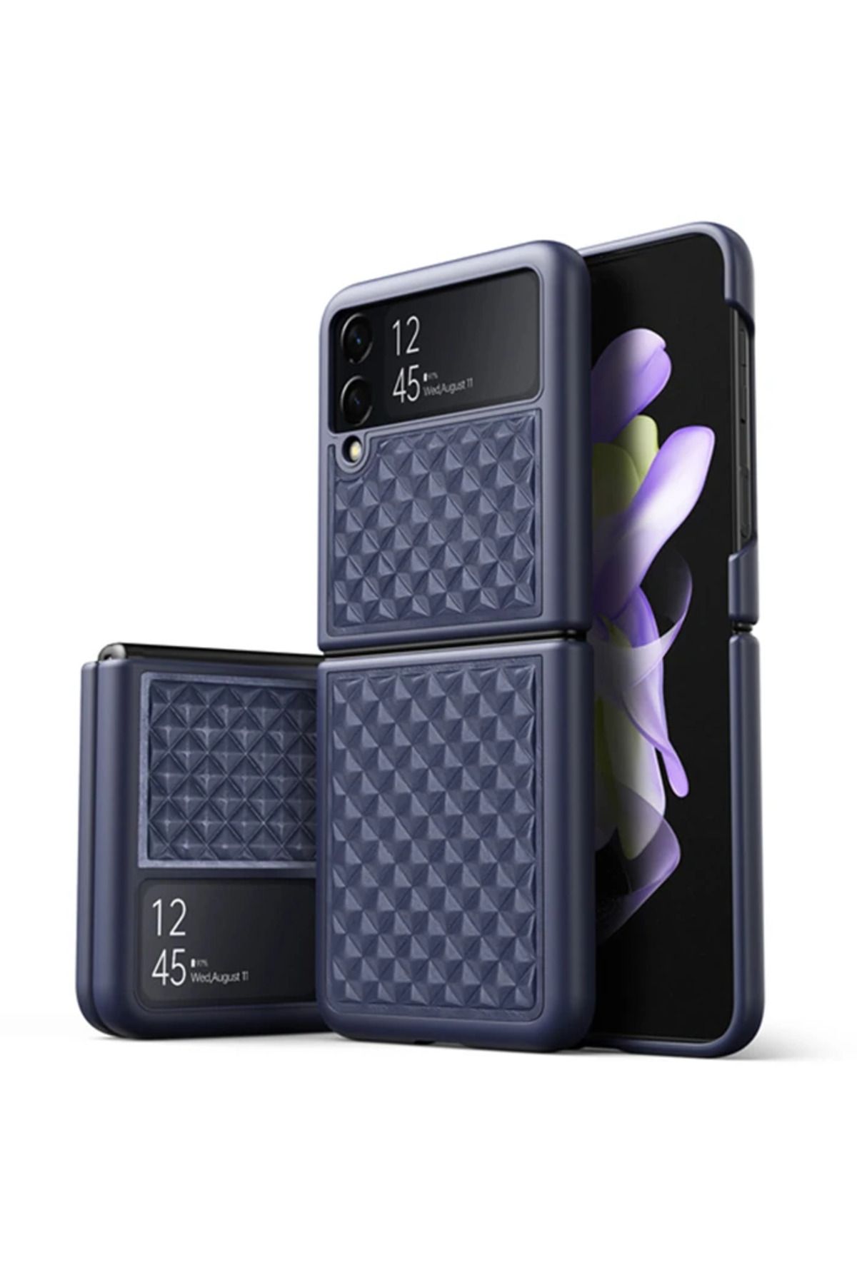 Marsilyan Dux Ducis Venice Series Samsung Galaxy Z Flip4 5G için Premium Deri Kılıf-(5775) - MCT1622-5196