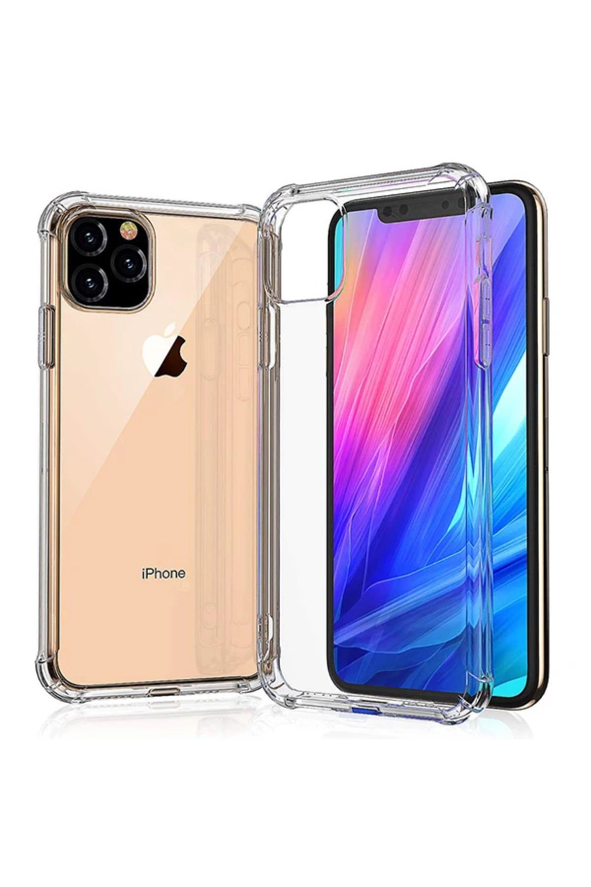 Marsilyan İPhone 11 Pro Anti-Drop Darbe Emici Silikon Kılıf-(5775) - MCT9257-9135