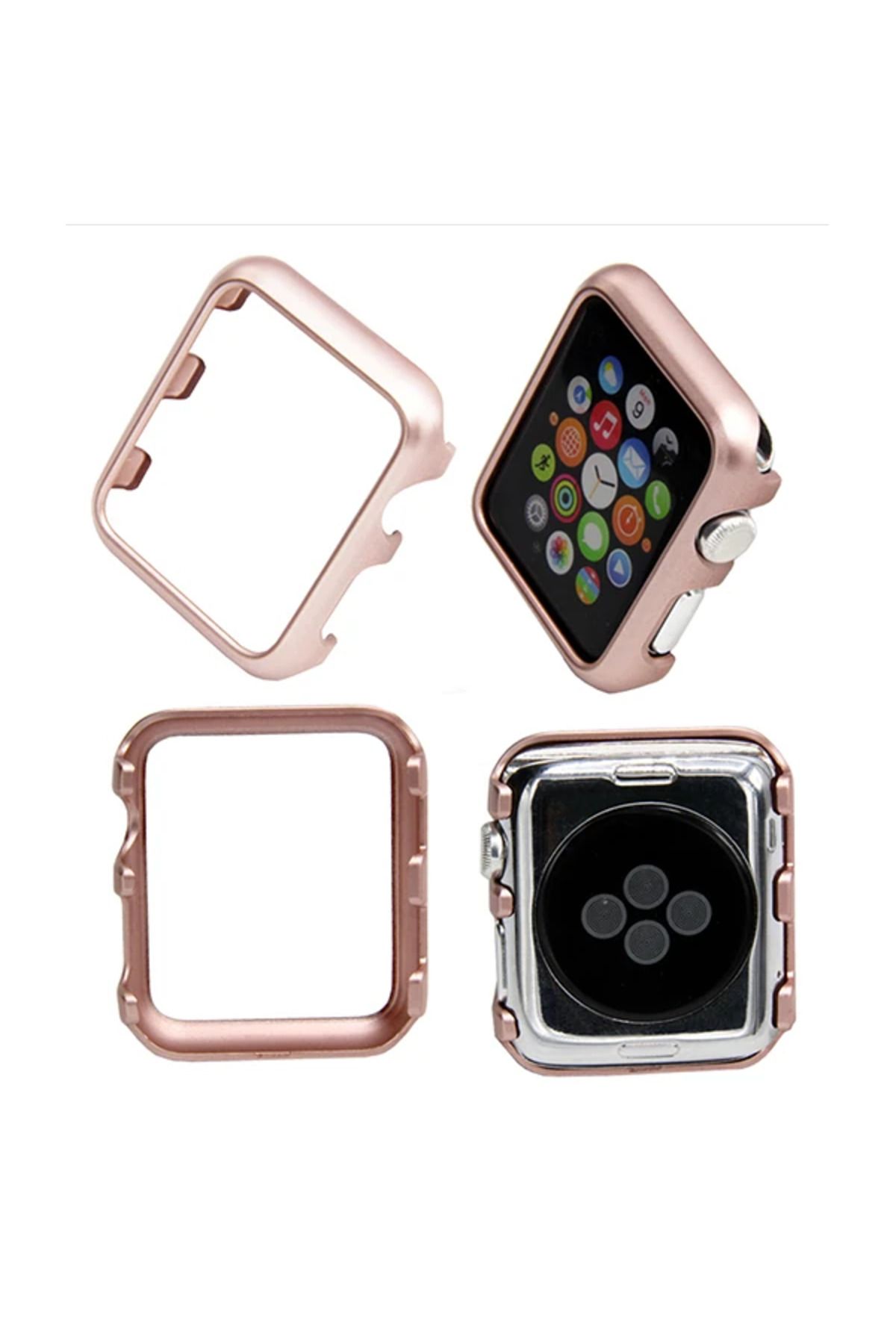Uyguna Kapında Ally Apple İWatch 2-3 42mm Lazer Kaplama Pc Kılıf-(5775) - SVU6842-2431