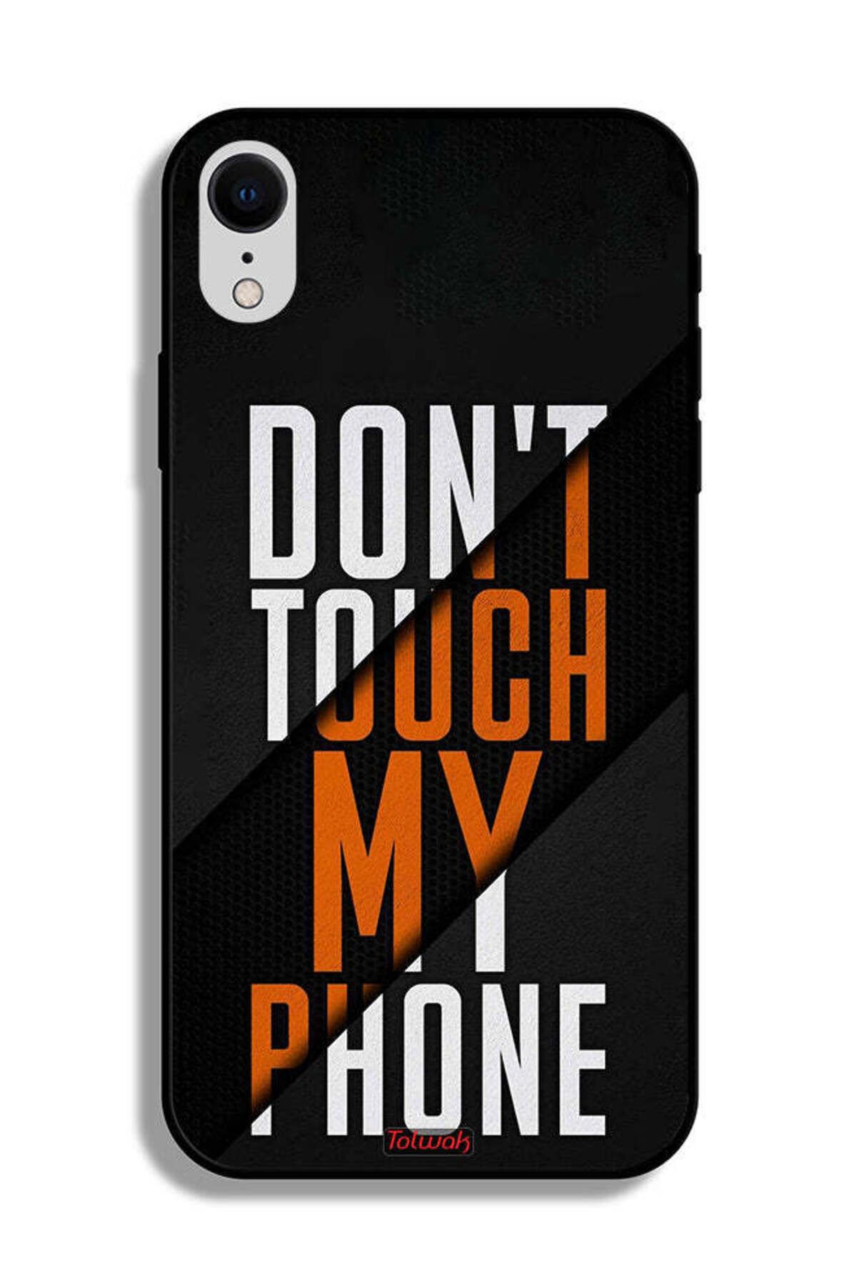 Tolwak-Apple iPhone XR Protective Case Do Not Touch My Phone 2