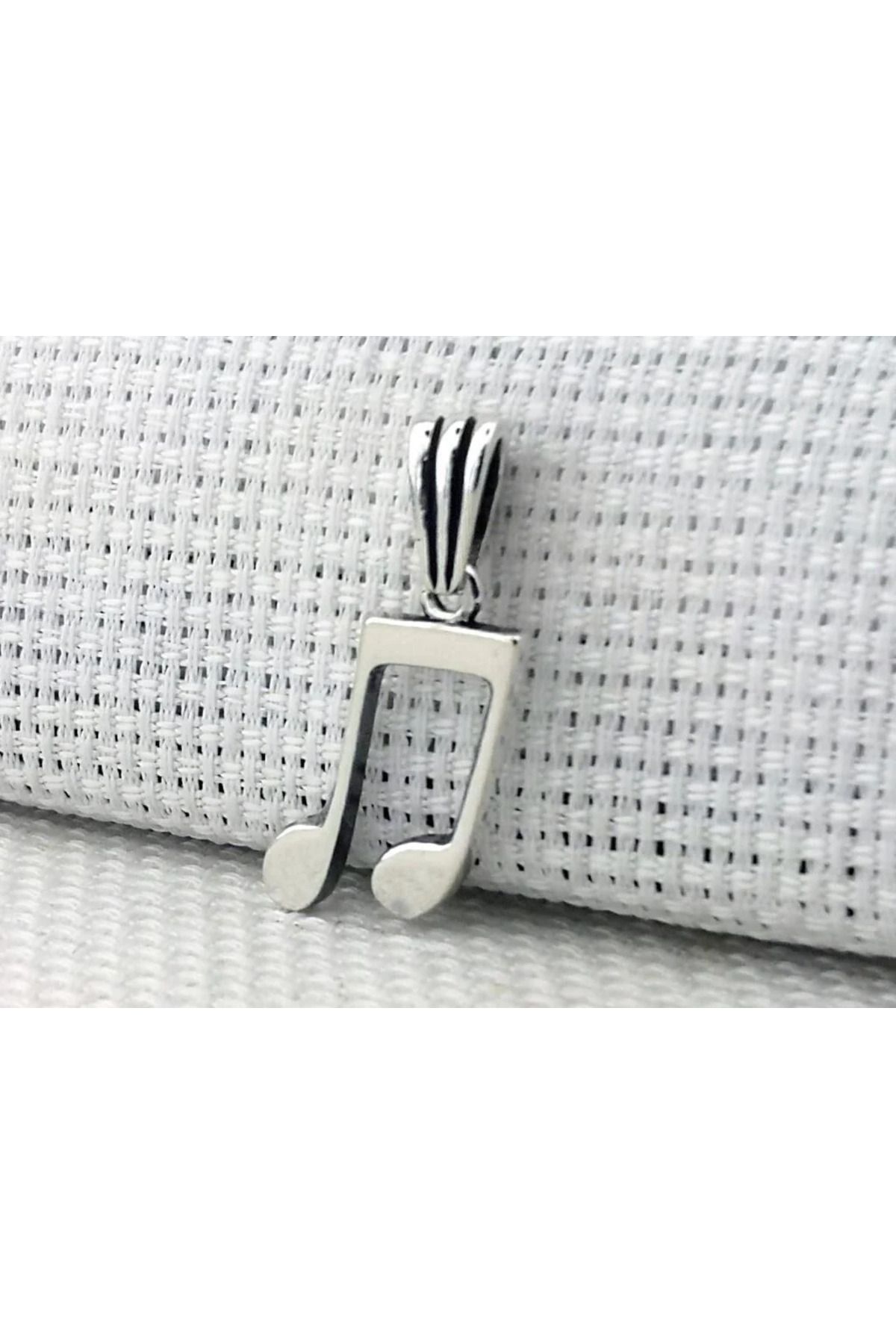 shop Nota Tasarımlı 925 Ayar Gümüş Erkek Kolye