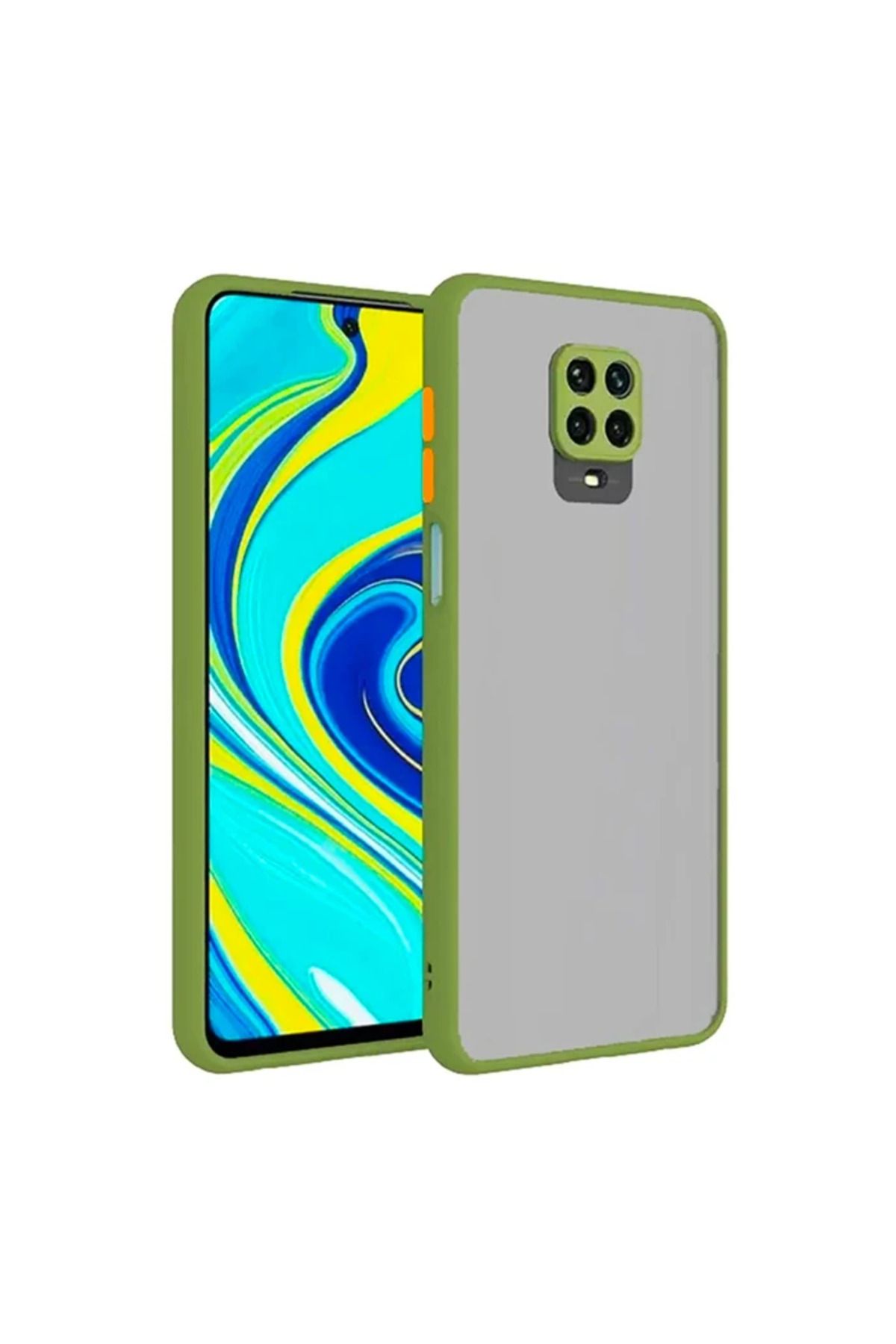 Marsilyan Xiaomi Redmi Note 9s Note 9 Pro Kamera Korumalı Premium Silikon Kılıf-(5775) - MCT6302-2889