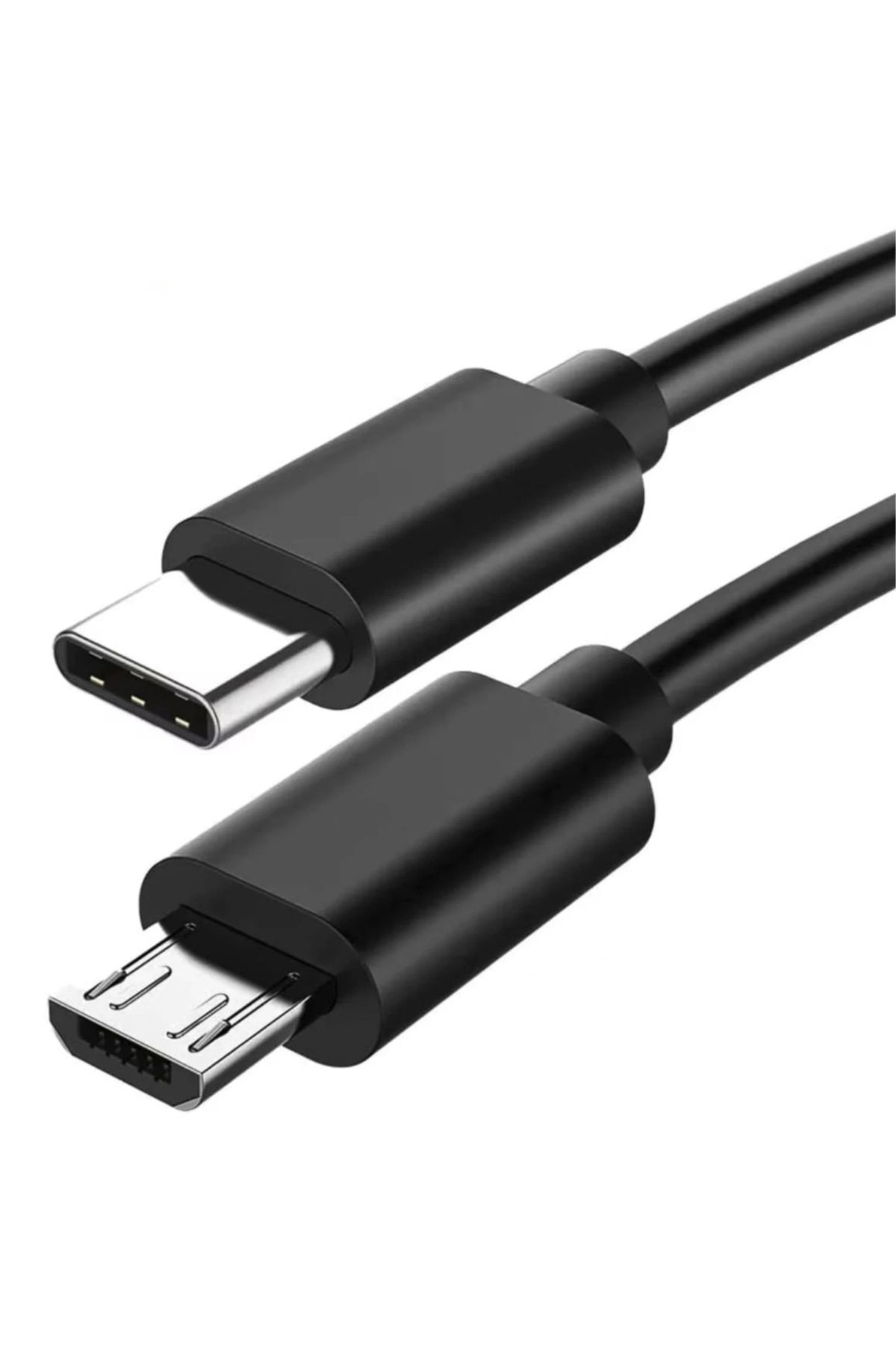 Alfais 4244 Type-C to Micro USB Çevirici Dönüştürücü Kablo 80 cm