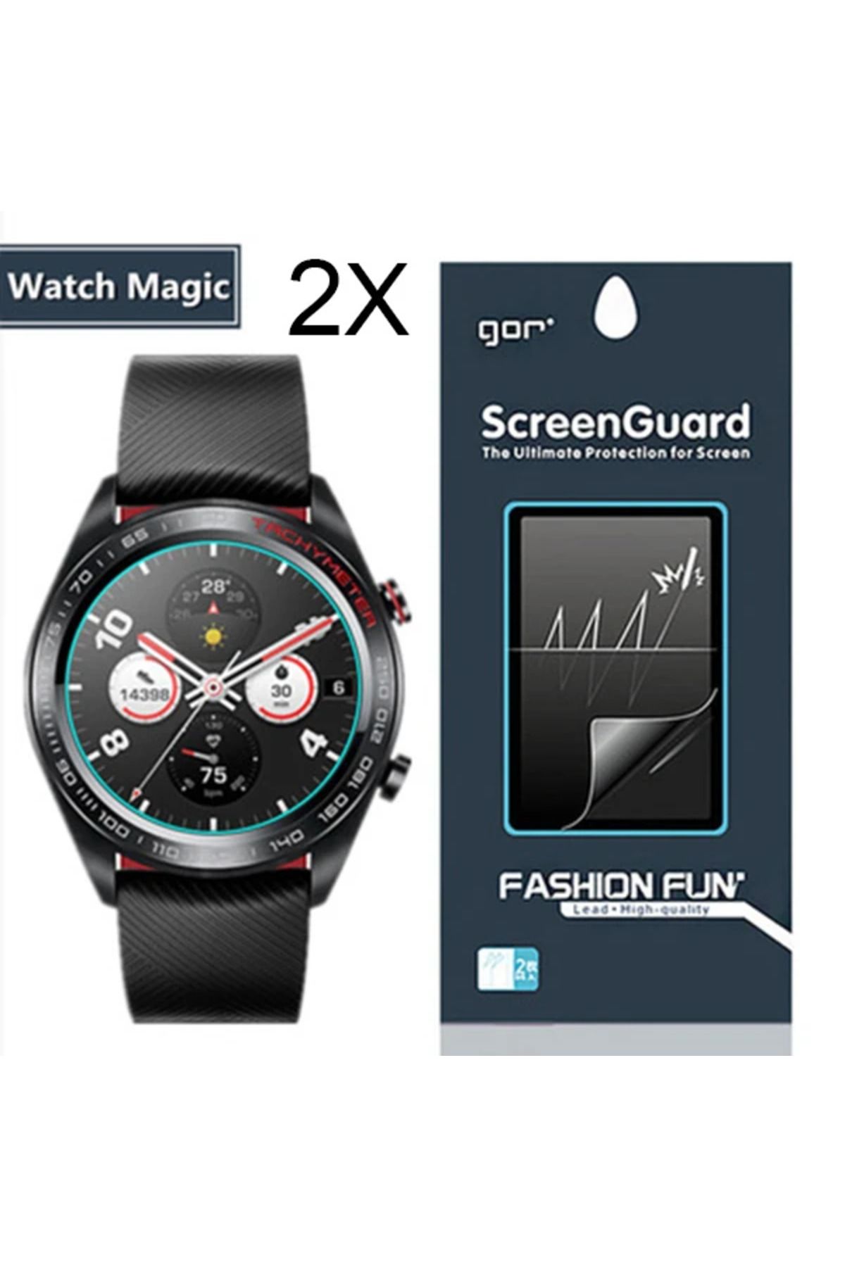 mudikonsept Gor Huawei Watch Magic 2 Darbe Emici Ekran Koruyucu 2 Adet Set-(5775) - MDE9077-8211