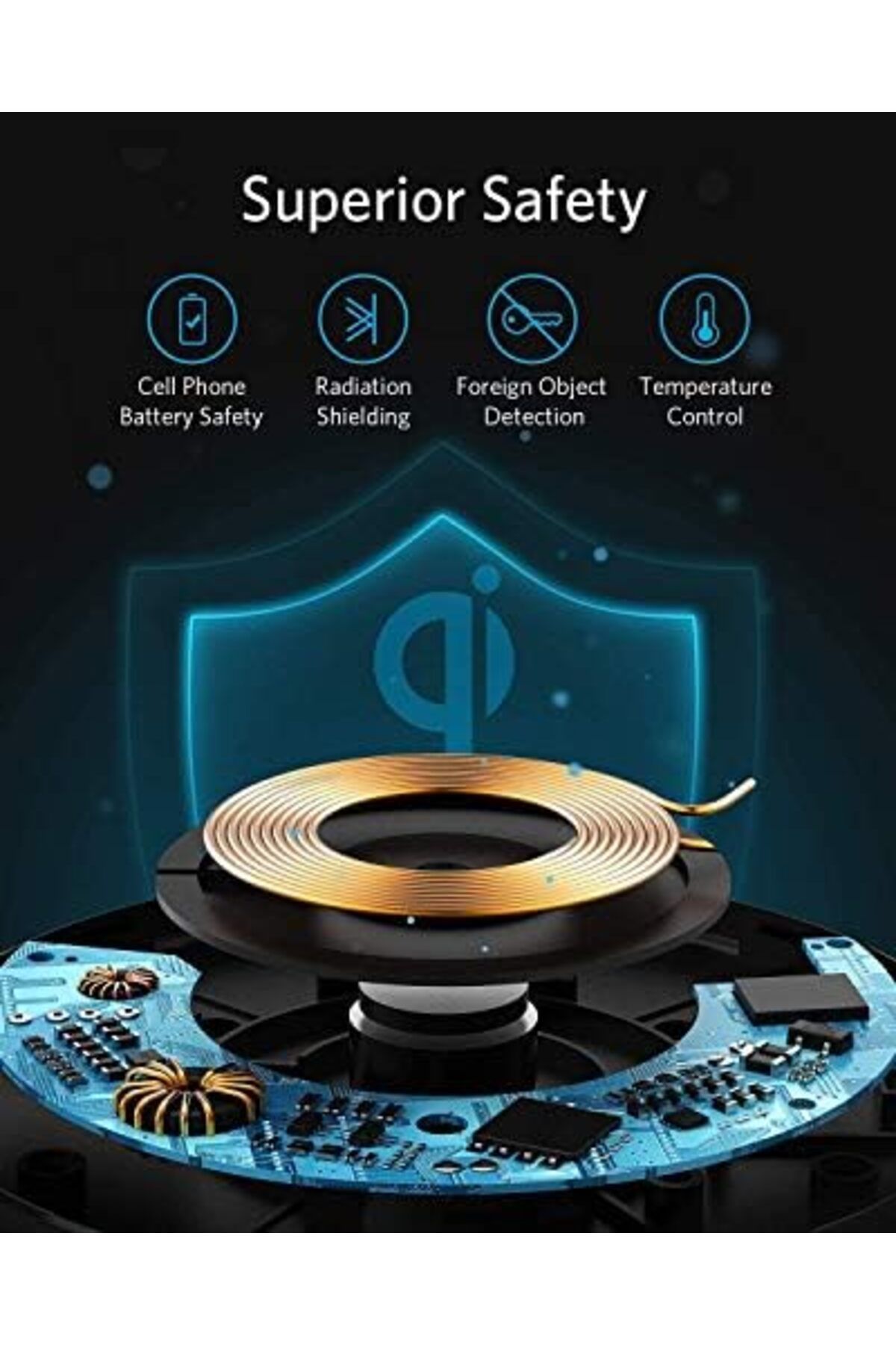 Anker-PowerWave Wireless Charger with Qi Certification, 10W Max 7