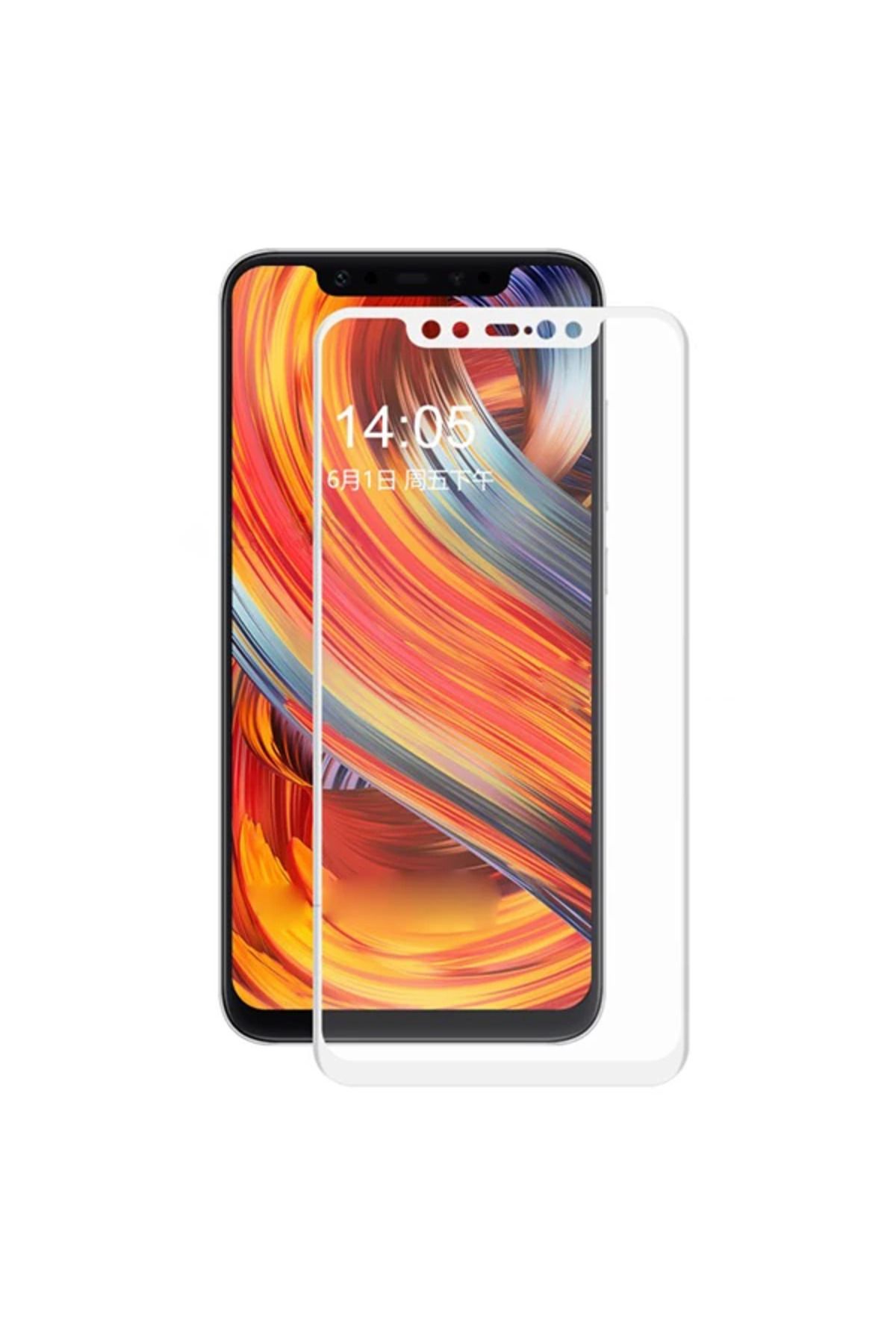 LaCend Xiaomi Mi 8 5D Kavisli Full Kaplama Kırılmaz Cam Ekran Koruyucu-(5775) - LC8097-2992