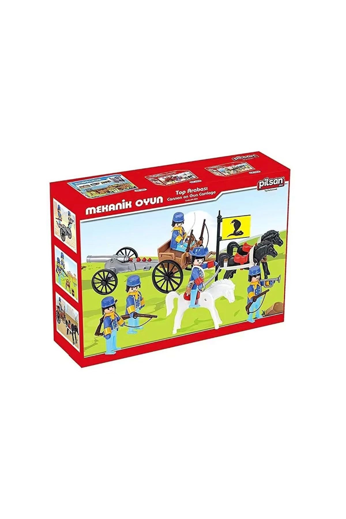 Vemora 04 004 Mini Mekanik Seri 4 Top Arabası -Pilsan Oyuncak