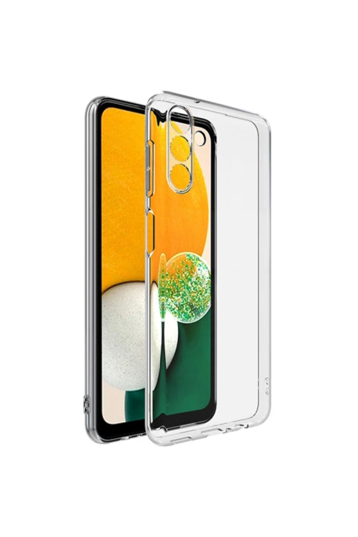 demila Ally SM Galaxy A13 5G Kılıf Kamera Korumalı Ultra İnce Şeffaf Silikon-(5775) - MLA4261-6432