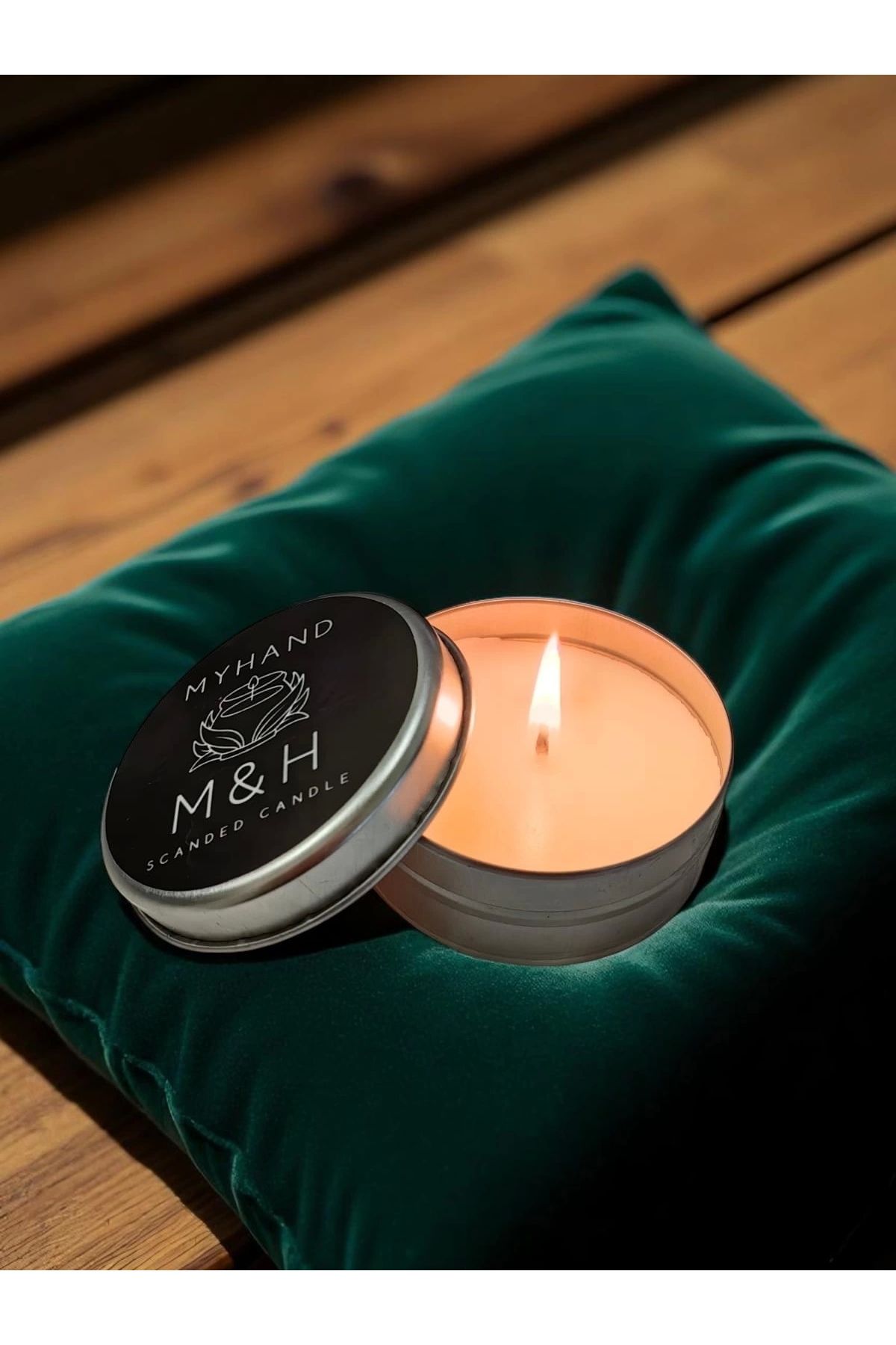 MyBru MyHand Soyawax Gümüş Teneke Lady Musk Esans Kokulu Mum 60 Gr