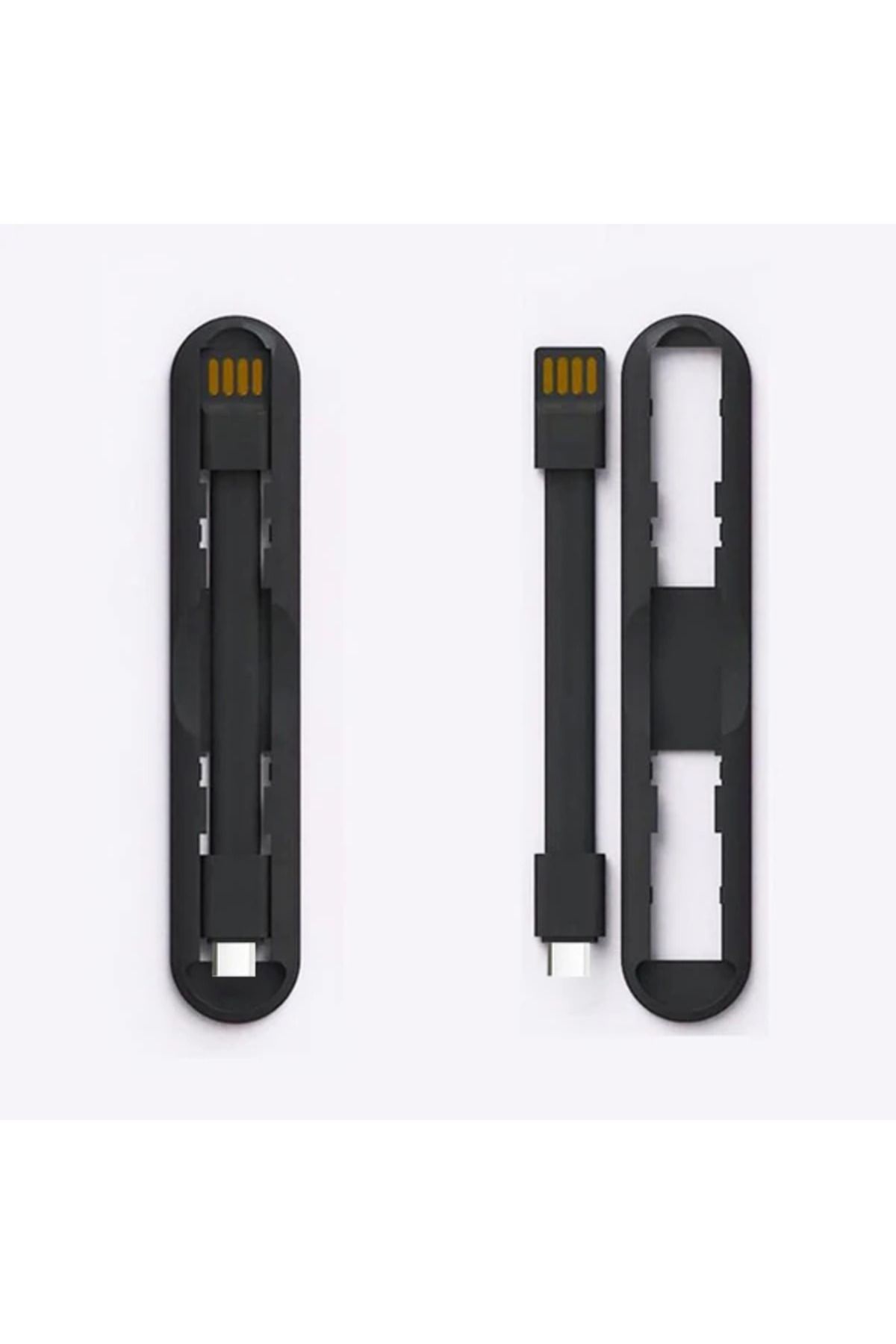 Marsilyan 2in1 Usb Type C Mini Usb Şarj Ve Telefon Yüzük Tutucu Stand-(5775) - MCT3944-7467