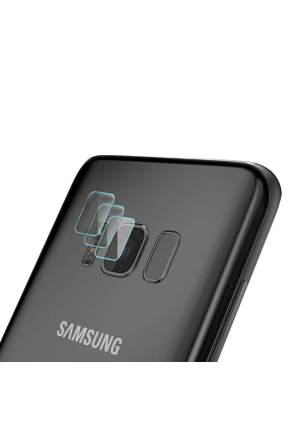 Lokal Marketing Gor Samsung Galaxy S8+ Plus Nano Kamera Koruyucu 3 Adet Set-(5775) - LKM5346-4074