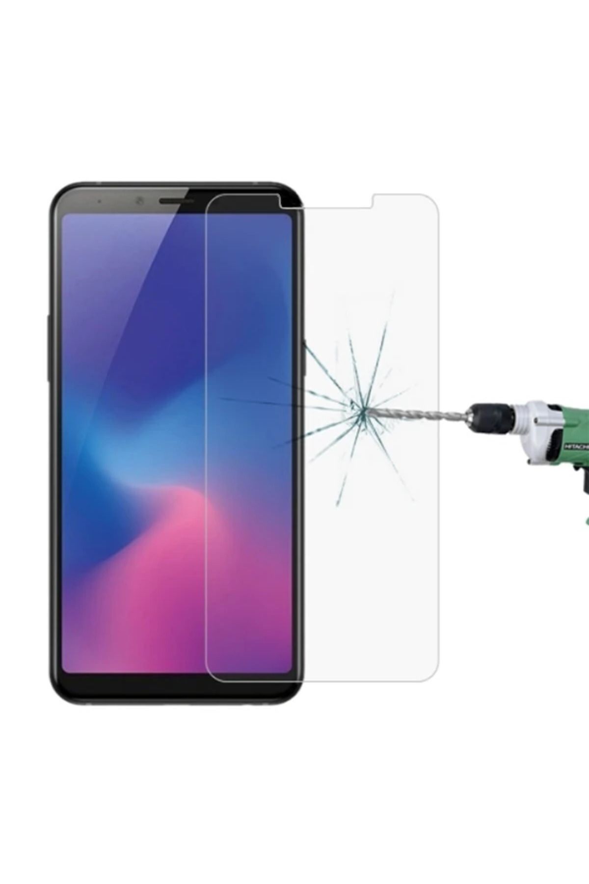 ONE Ally Samsung Galaxy A6s Kırılmaz Cam Ekran Koruyucu-(5775) - CDY3977-8471