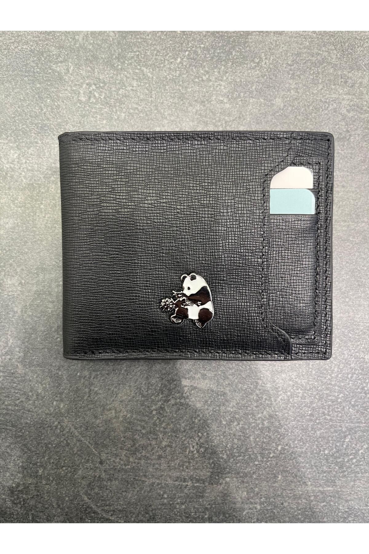 Panda Leather Panda Signature Çuval Deri Cüzdan