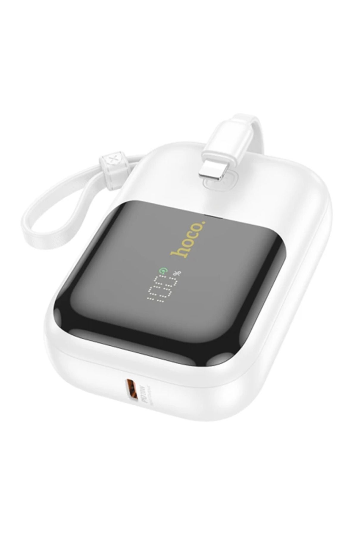 gizmurstore HOCO Q20 Fountain 10000mAh 22.5W+PD20W Dijital Göstergeli Kablolu Powerbank-(5775) - GMS9179-2672