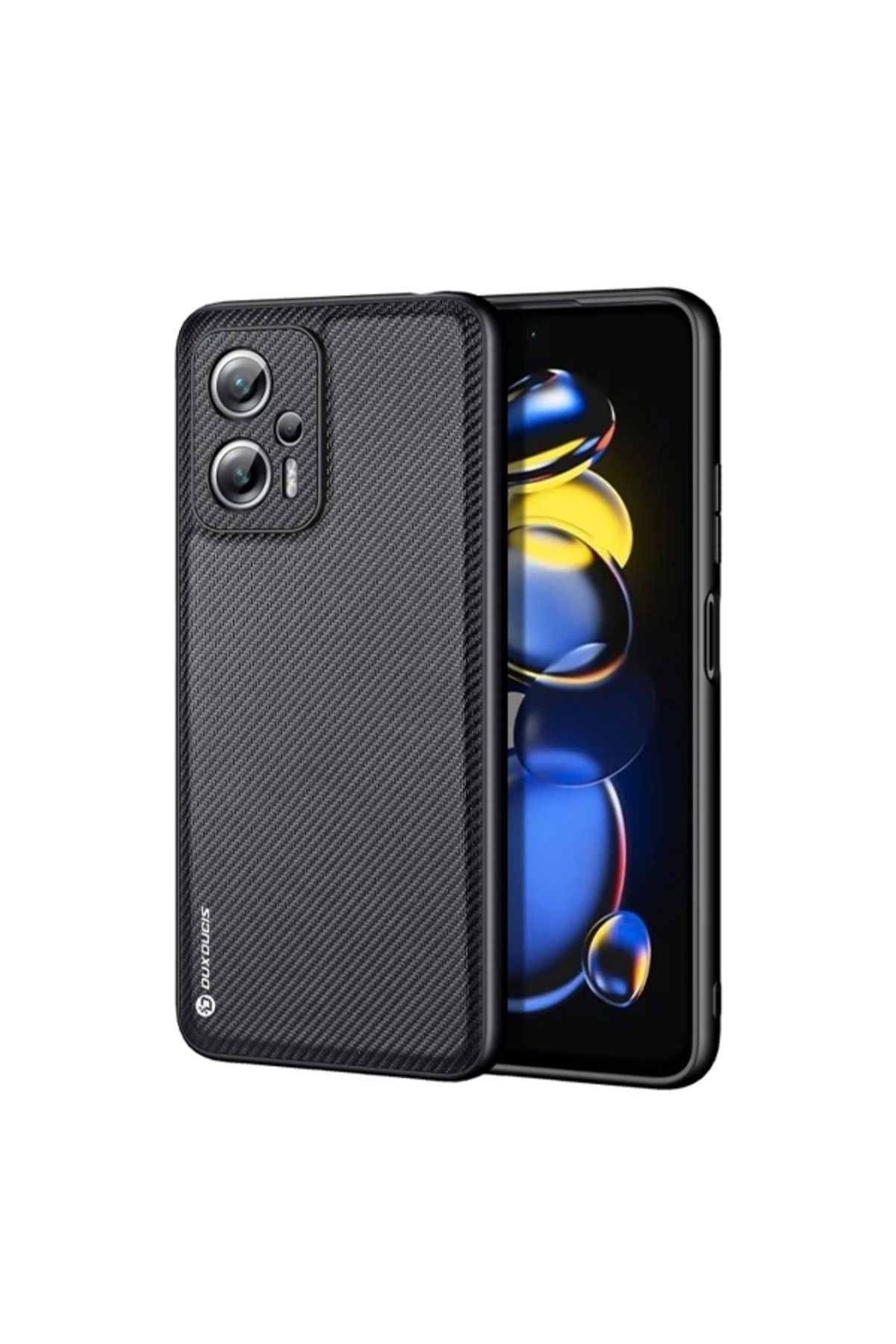 demila Dux Ducis Fino Serisi Xiaomi 11T Pro Plus Poco X4 GT Kılıf Premium Dokuma Silikon - MLA5125-6481