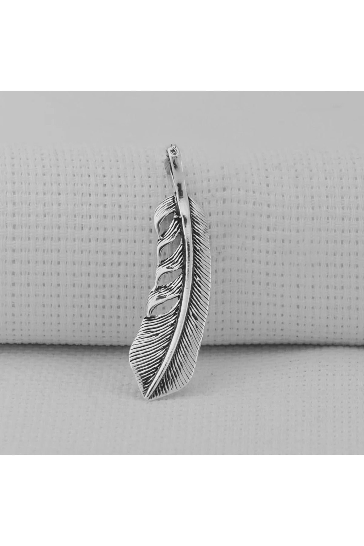 shop Kuş Tüyü 925 Ayar Gümüş Erkek Kolye Ucu
