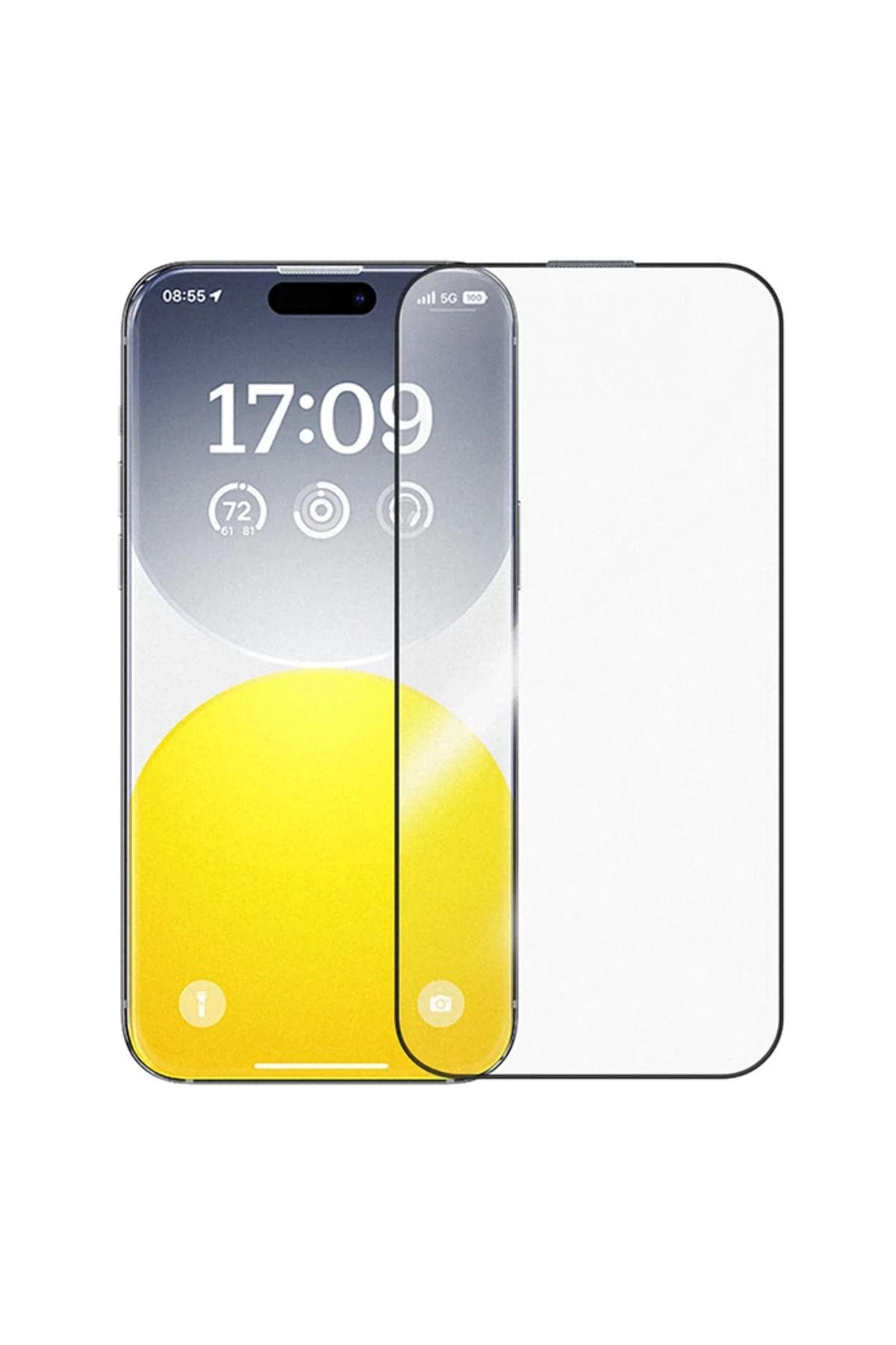 Marsilyan iPhone 15 Plus HD Tempered Full Koruma Cam Ekran Koruyucu-(5775) - MCT8218-5697