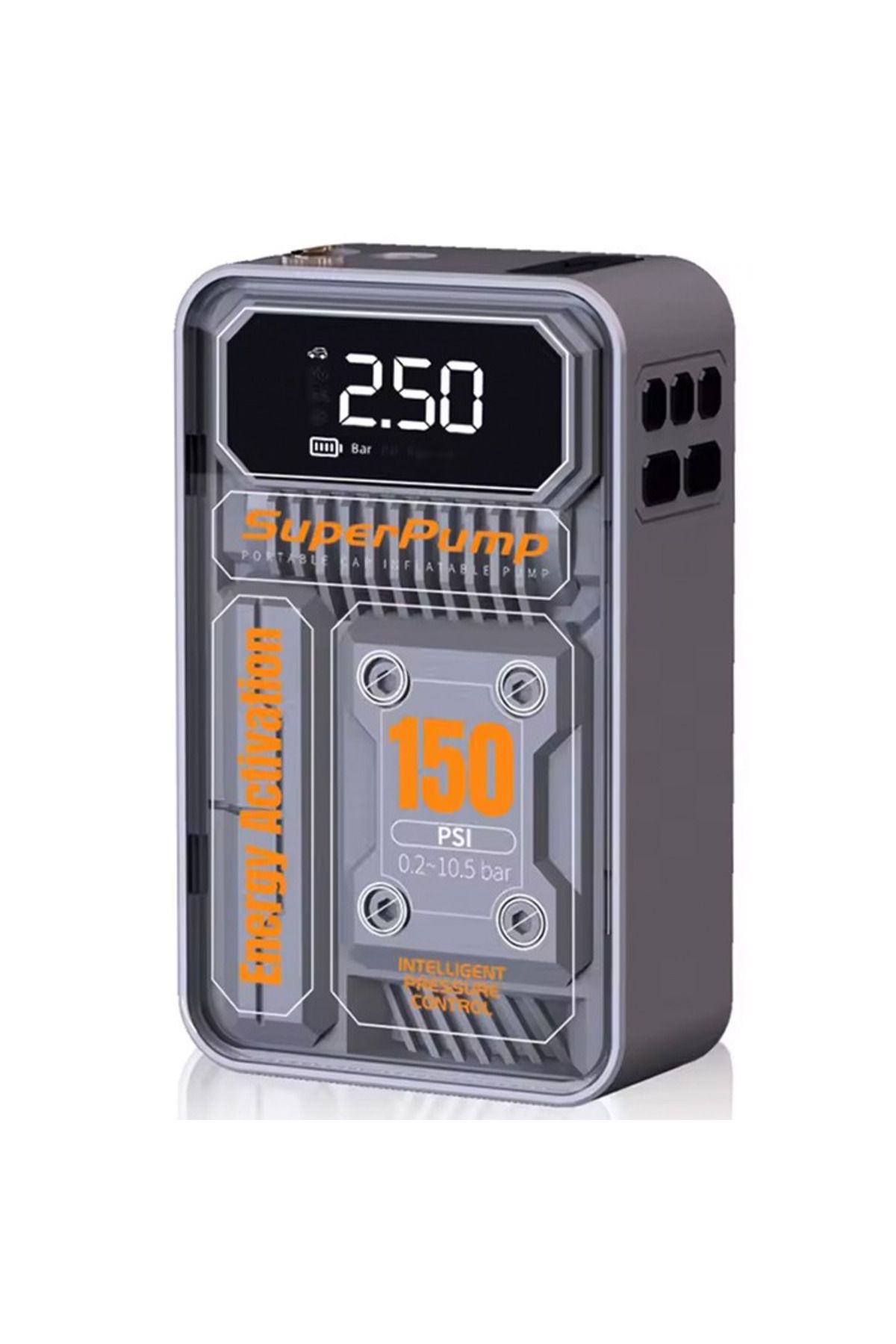mudikonsept EZERE 150psi Tasinabilir Araba yüksek güçlü elektrikli kablosuz lastik hava pomp - MDE9346-8088