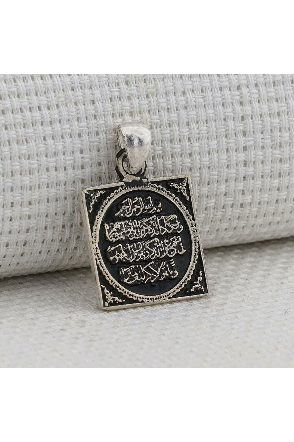 shop Nazar Duası 925 Ayar Gümüş Erkek Kolye Ucu