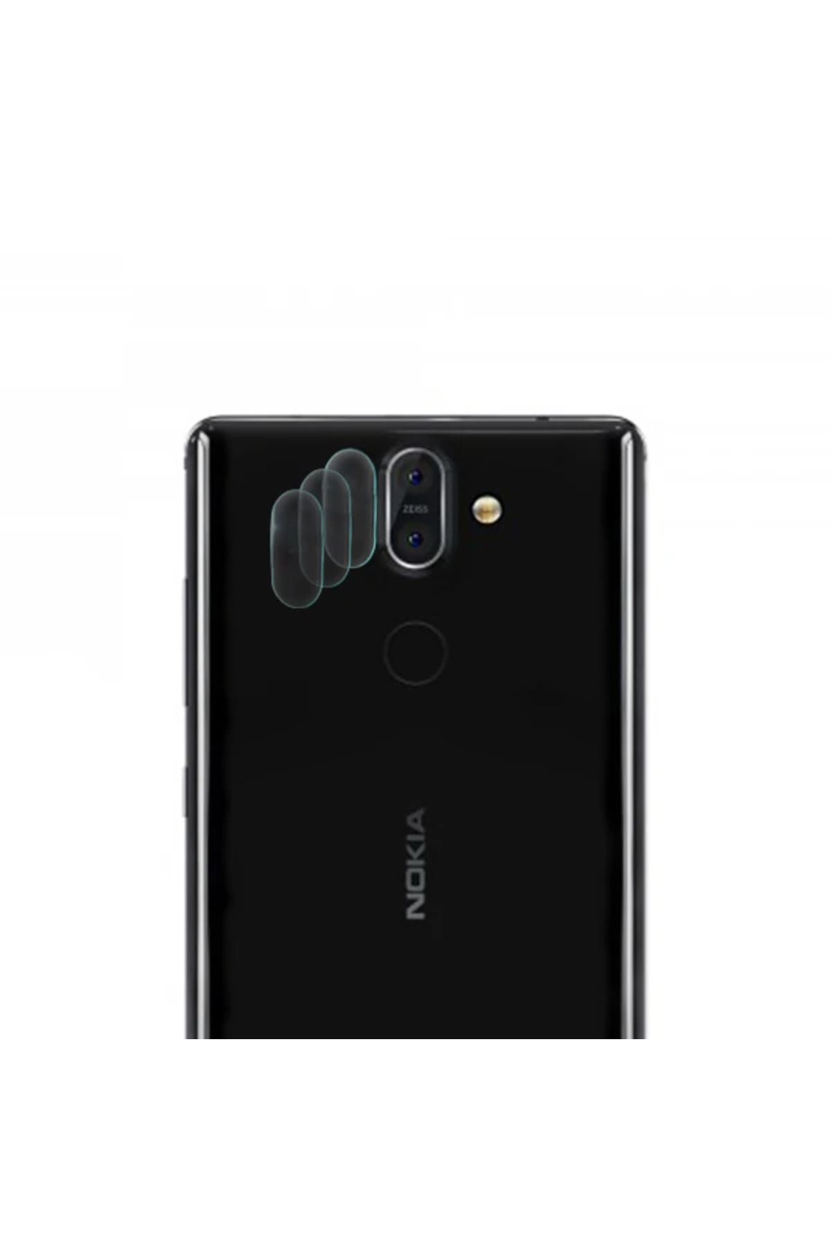 ONE Gor Nokia 8 Sirocco Nano Kamera Koruyucu 3 Adet Set-(5775) - CDY8253-6410