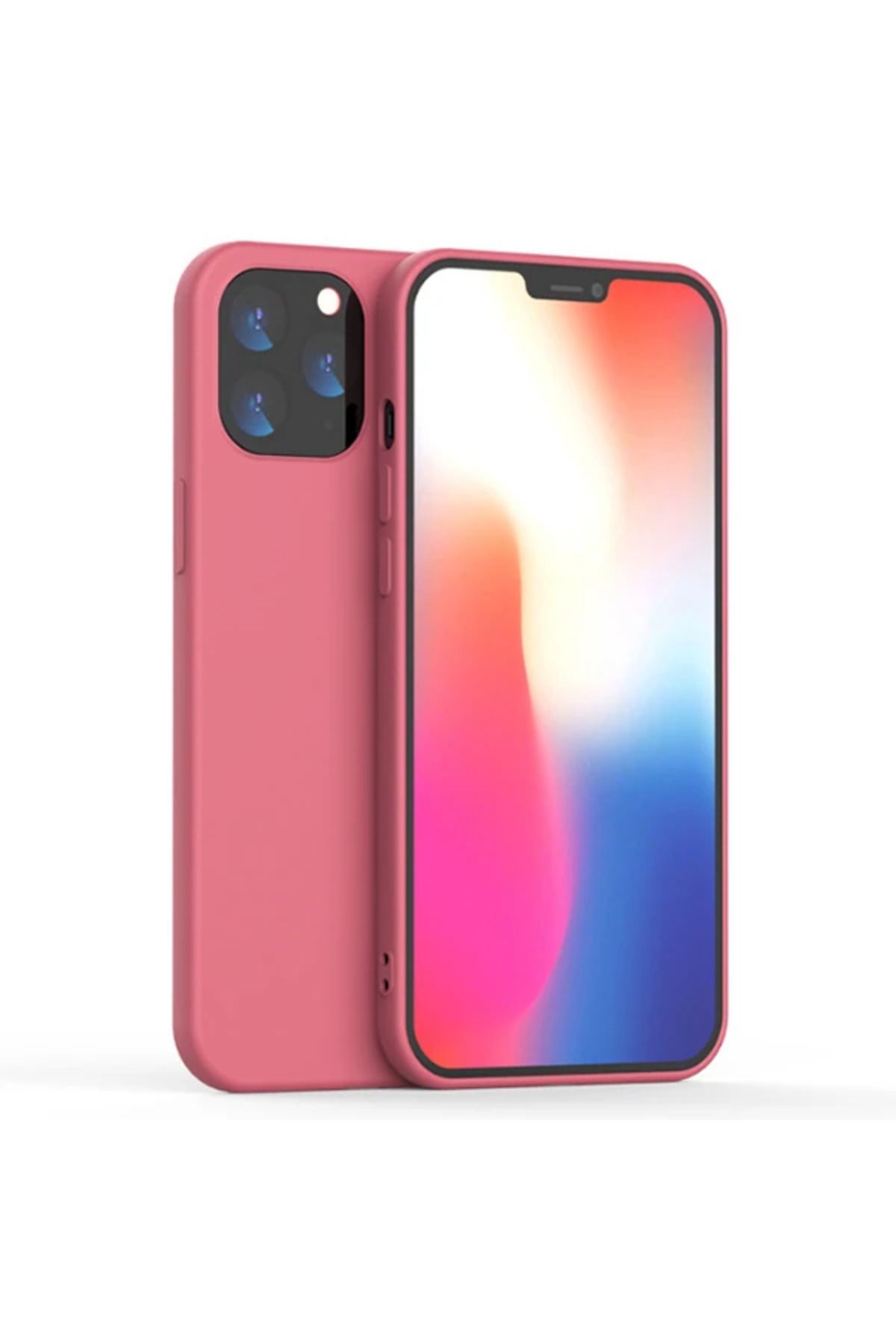 demila İPhone 12-İPhone 12 Pro Lansman Kılıf İçi Kadife Soft Silikon Kılıf-(5775) - MLA4606-7919