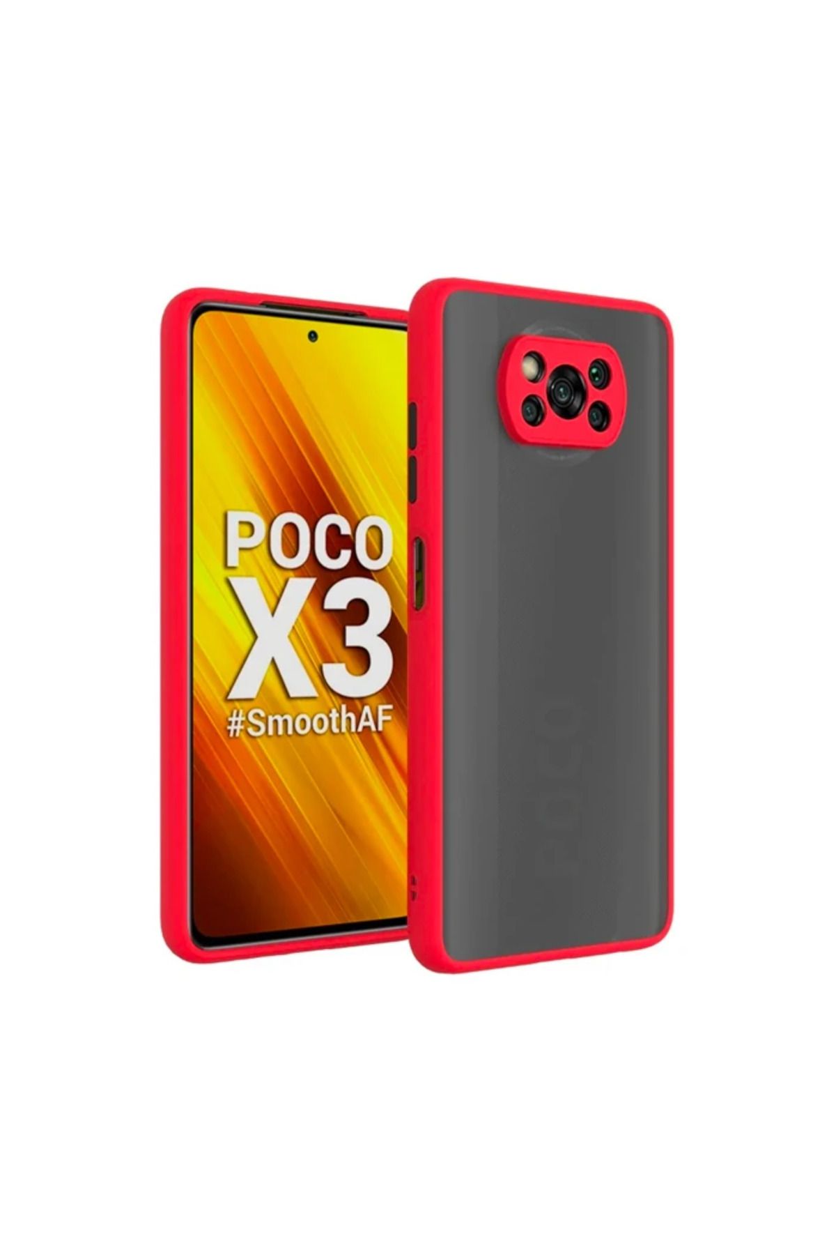demila Xiaomi POCO X3 - POCO X3 Pro Kamera Korumalı Premium Silikon Kılıf-(5775) - MLA4753-1530