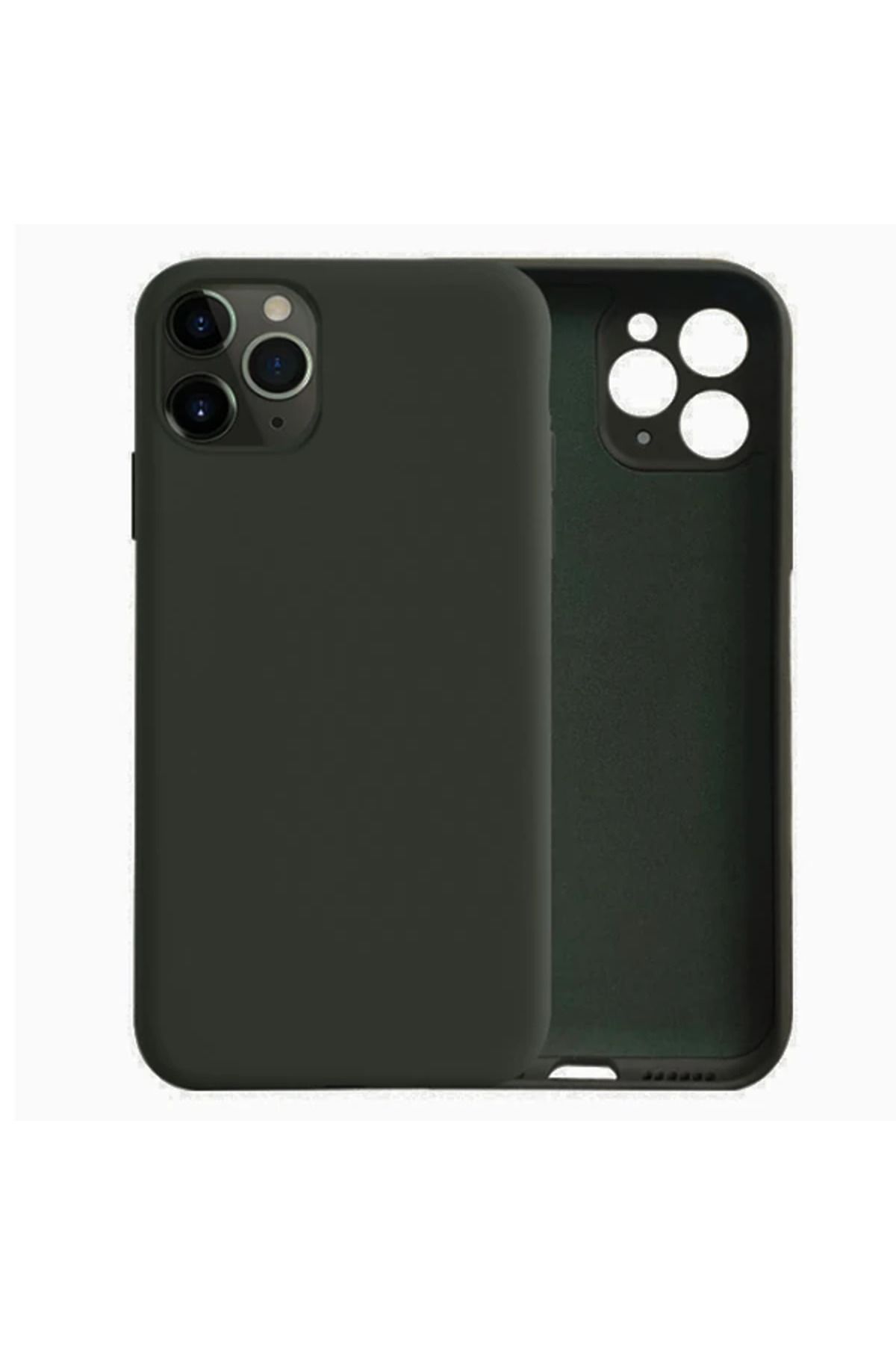 Marsilyan ALLY İPhone 11 Pro Kamera Korumalı Lansman Kılıf İçi Kadife Silikon Kılıf-(5 - MCT2705-6778