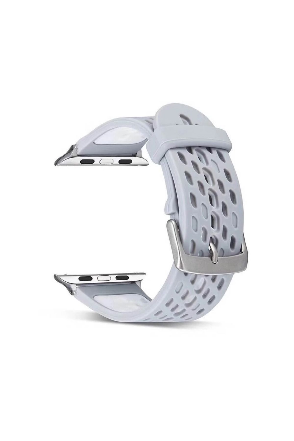 Marsilyan Ally Apple Watch 7-8 45mm 6-5-4 44mm Soft Silikon Kayış 3-2-1 42mm-(5775) - MCT8574-5415