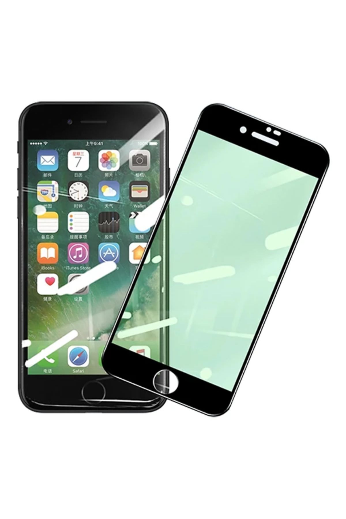 mudikonsept ALLY İPhone 8 Plus 7 Plus Anti -Blue Green Light Göz Korumalı Tempered Full Ekran - MDE7104-7084