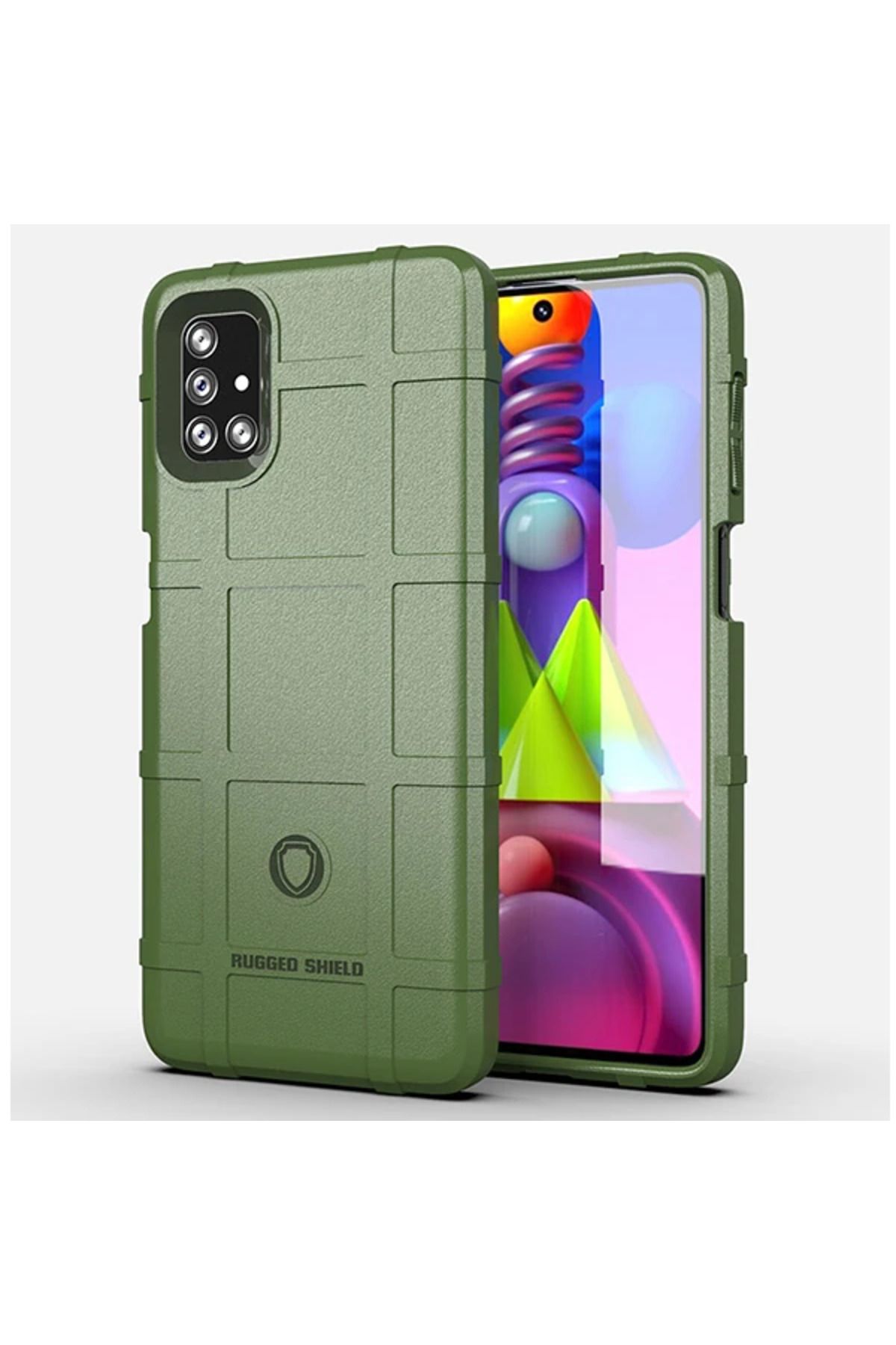 Marsilyan ALLY Samsung Galaxy M51 Rugged Shield Case Silikon Kılıf-(5775) - MCT6112-9606