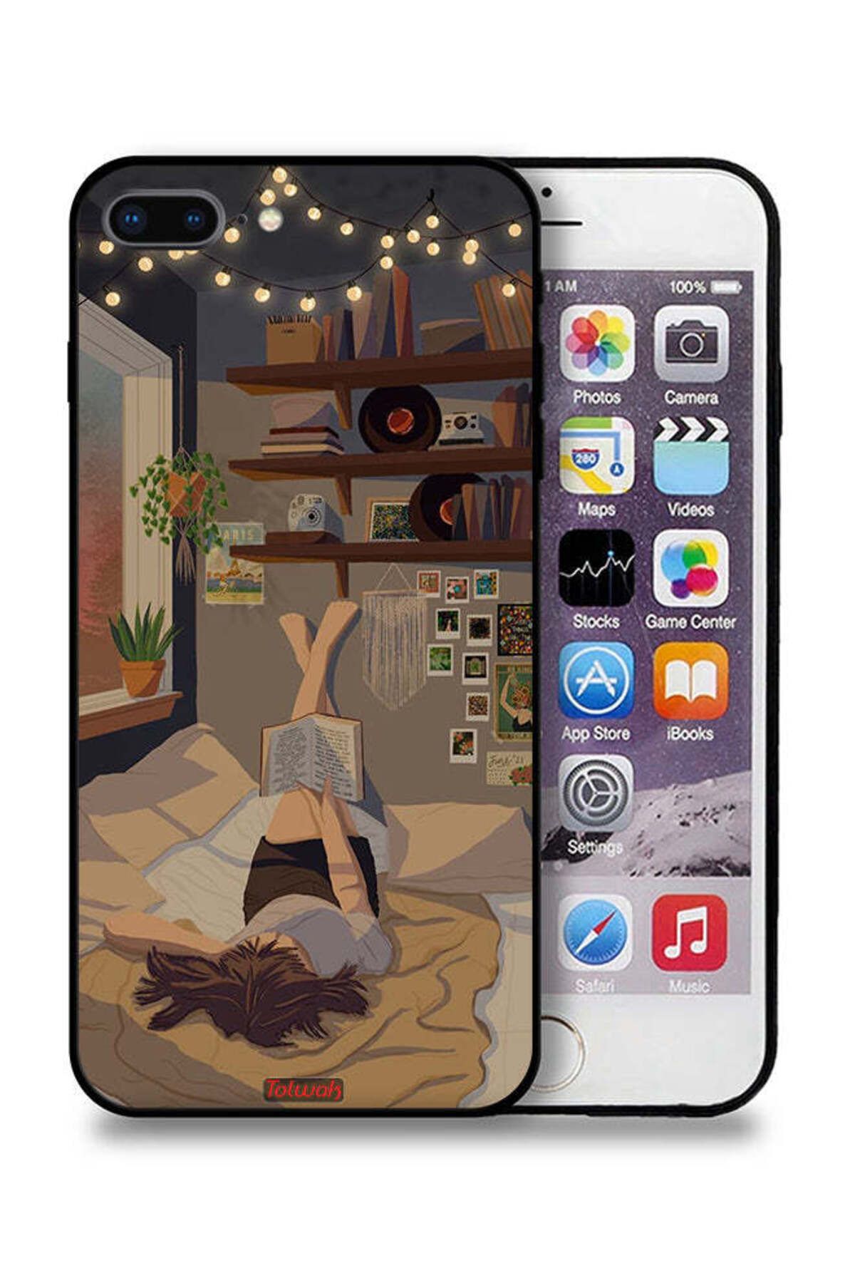 Tolwak-Apple iPhone 7 Plus Protective Case Studying Art 1