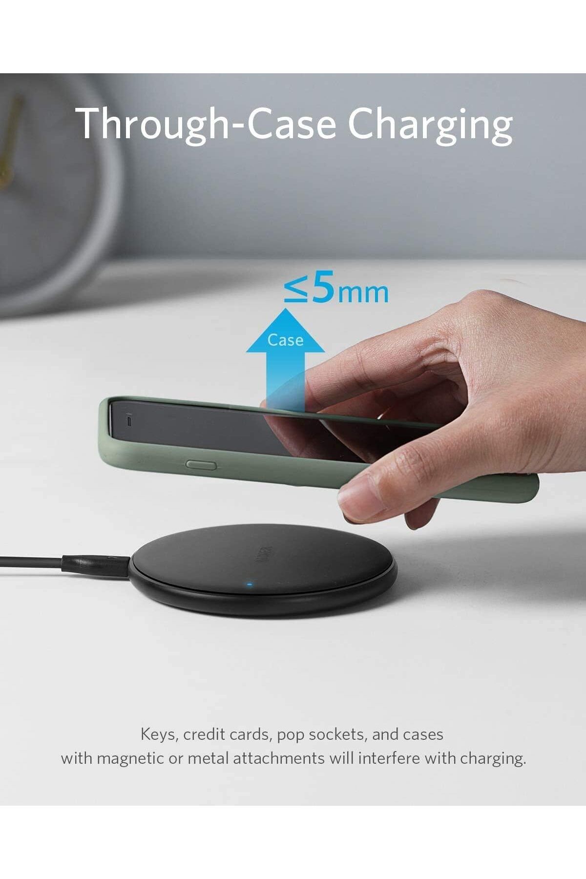 Anker-PowerWave Wireless Charger with Qi Certification, 10W Max 8